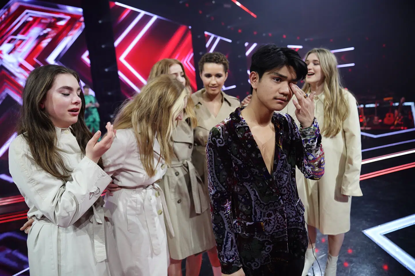 The Kubrix blev sammensat af Thomas Blachman inden årets bootcamp. De syv medlemmer stillede egentlig op som solister, men endte i kæmpegruppen, som Thomas Blachman kaldte et eksperiment. Tariq Mikkel Khan/Ritzau Scanpix