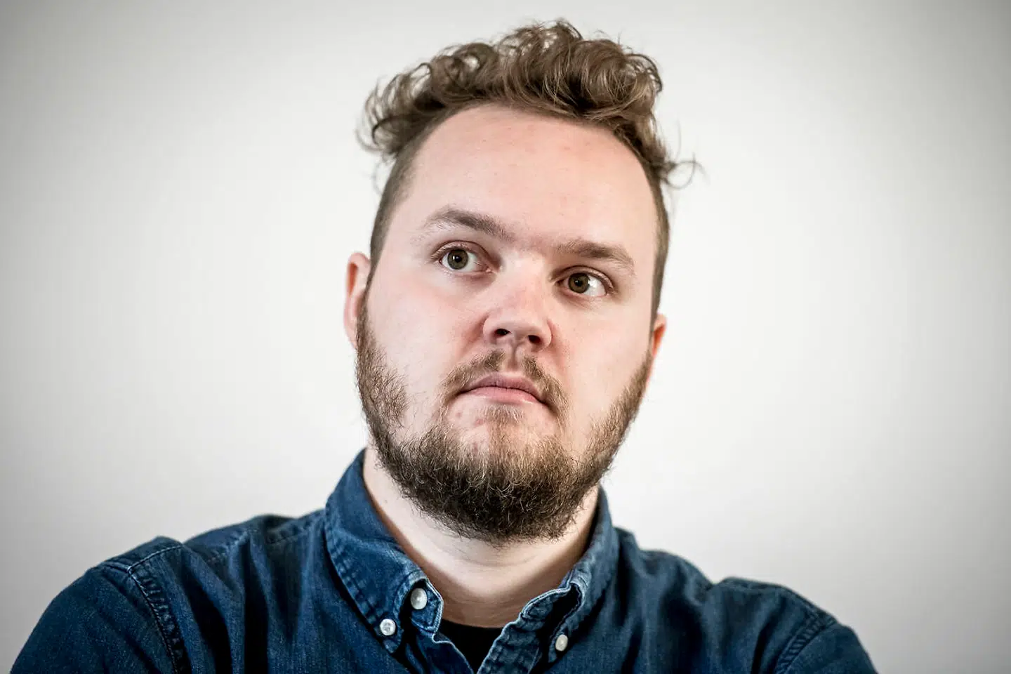 Carl Valentin fra SF deltager i debatmøde på Niels Brock i København, mandag den 13. maj 2019.. (Foto: Mads Claus Rasmussen/Ritzau Scanpix)