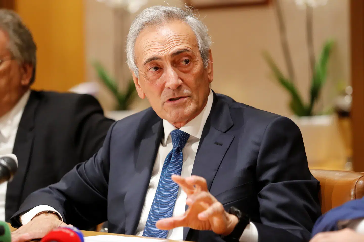 Gabriele Gravina, præsident i Italiens fodboldforbund, er sikker på, EM's åbningskamp bliver afholdt med tilskuere til stede. (Arkivfoto) Remo Casilli/Reuters