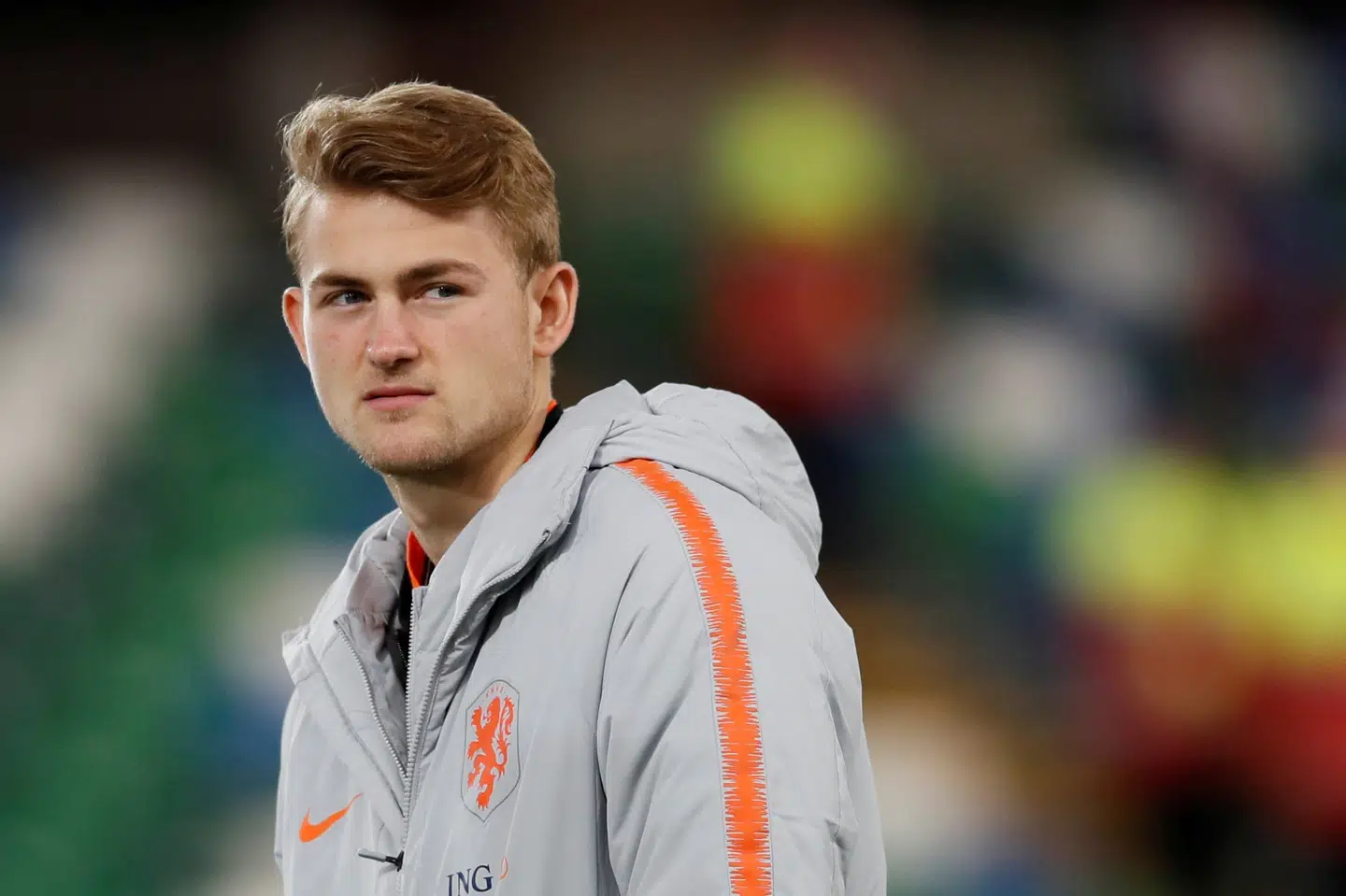 Matthijs de Ligt og resten af det hollandske landshold kommer lørdag til at protestere mod VM i Qatar. (Arkivfoto) David Klein/Reuters