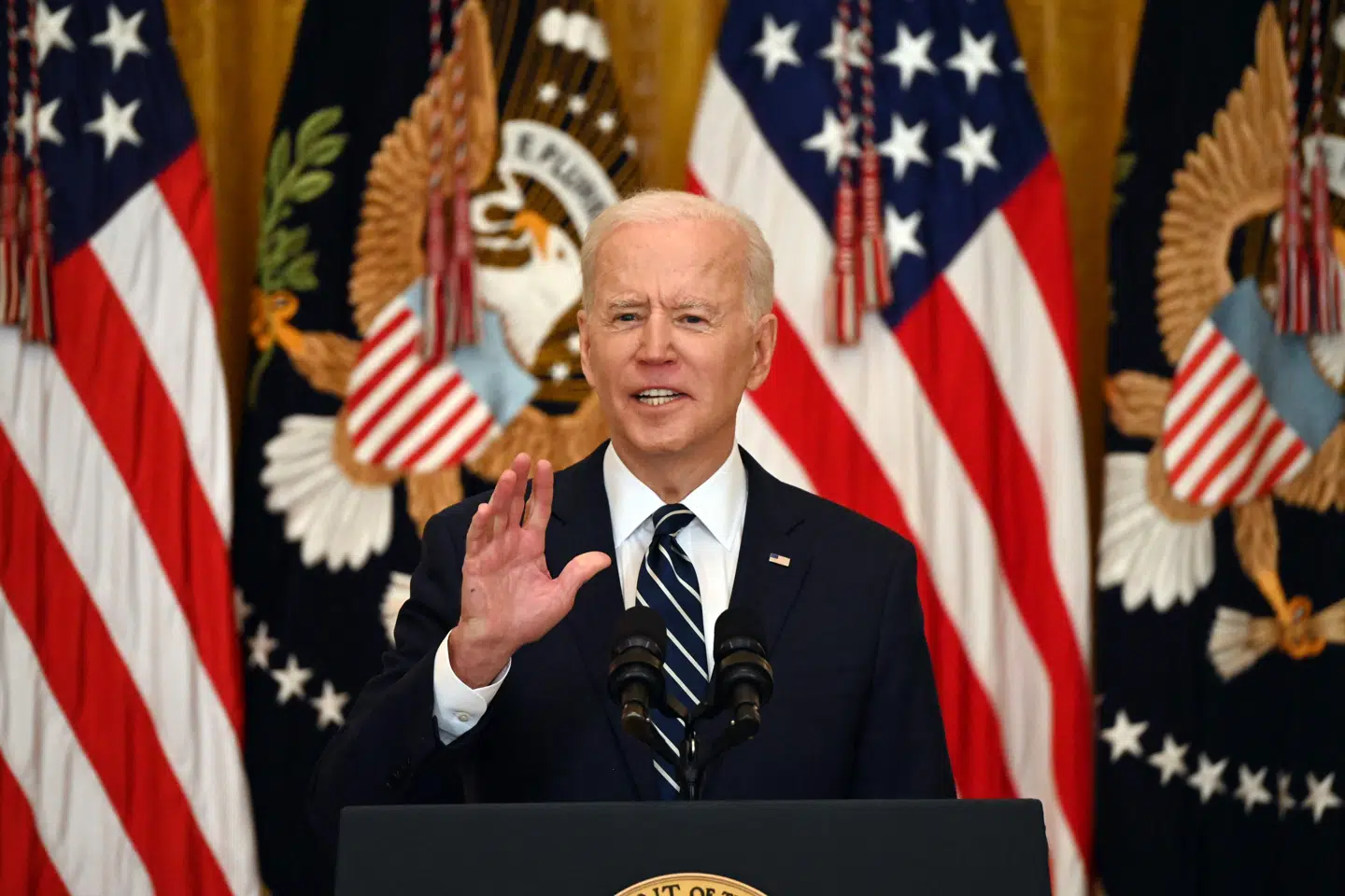 USA's præsident, Joe Biden, har inviteret 40 ledere med til et virtuelt klimatopmøde i slutningen af april (Arkivfoto). Jim Watson/Ritzau Scanpix