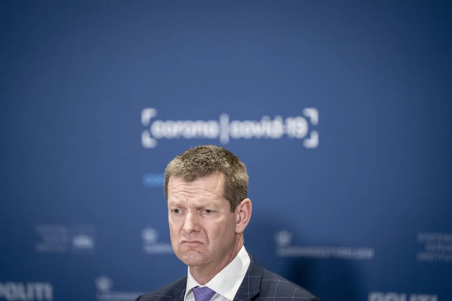 Sundhedsstyrelsens direktør Søren Brostrøm under pressemøde om status på covid-19, genåbning og lokale nedlukninger, i Eigtveds Pakhus i København, torsdag den 25. marts 2021. Mads Claus Rasmussen/Ritzau Scanpix