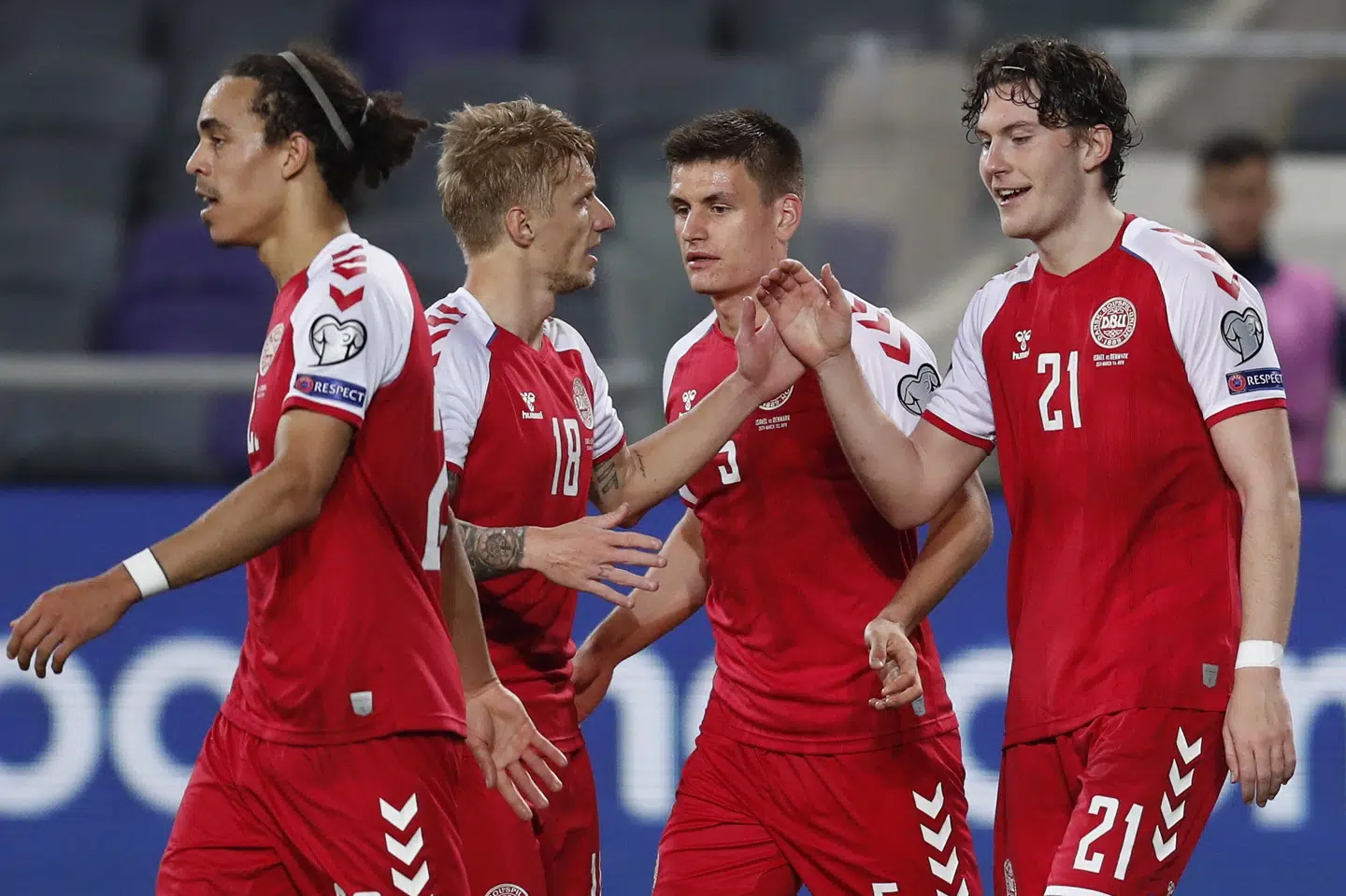 Jonas Wind har scoret for A-landsholdet mod Sverige, Belgien og Israel. Atef Safadi/Ritzau Scanpix