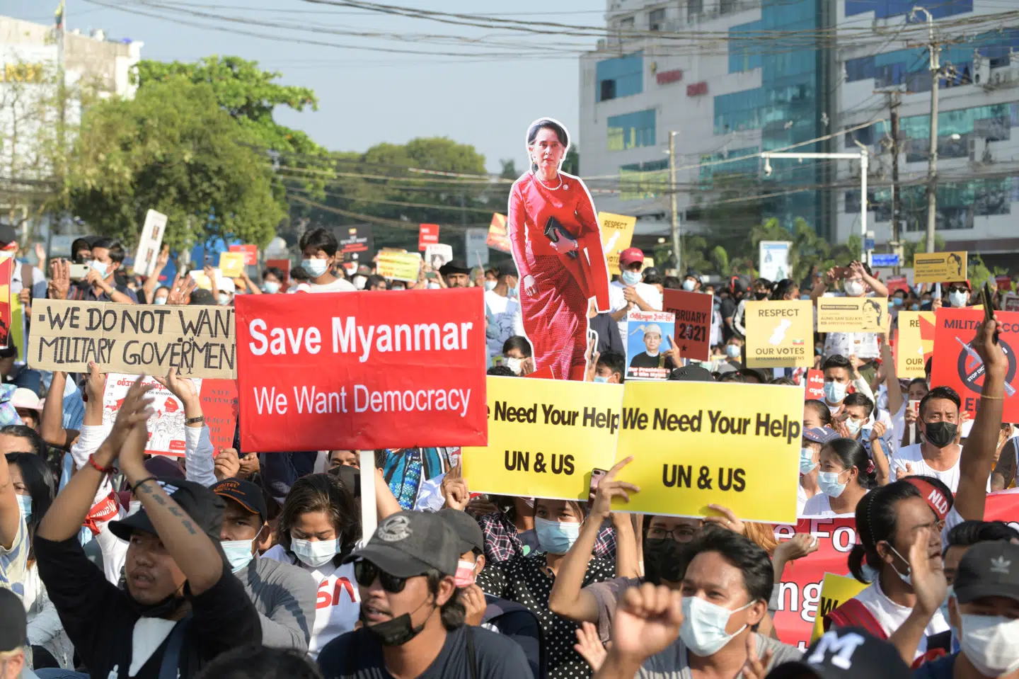 Dødstallet bliver ved med at stige i Myanmar, hvor militæret efter kup slår hårdt ned på demonstranter. (Arkivfoto) Stringer/Reuters