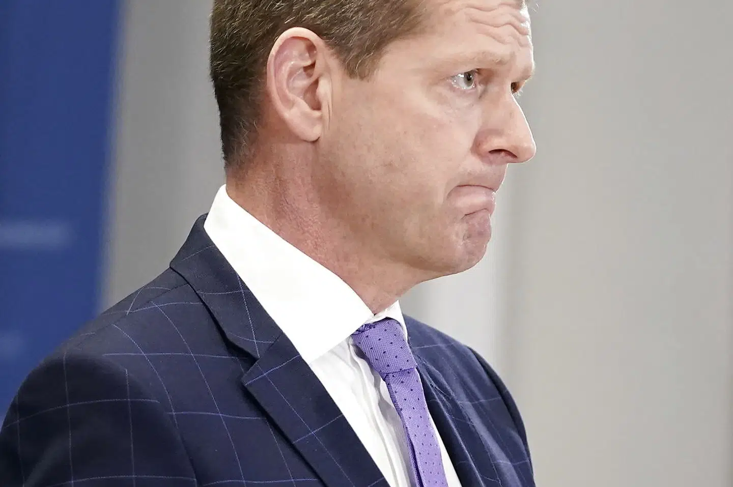 Søren Brøstrøm på torsdagens pressemøde.