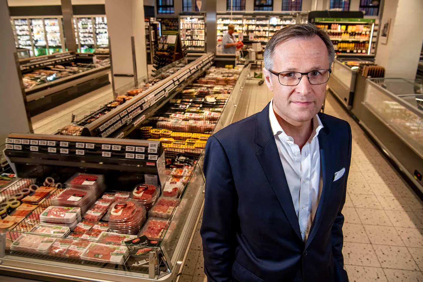 Tomas Pietrangeli, koncernchef for Dagrofa. Her er han i Meny i Nordhavn.