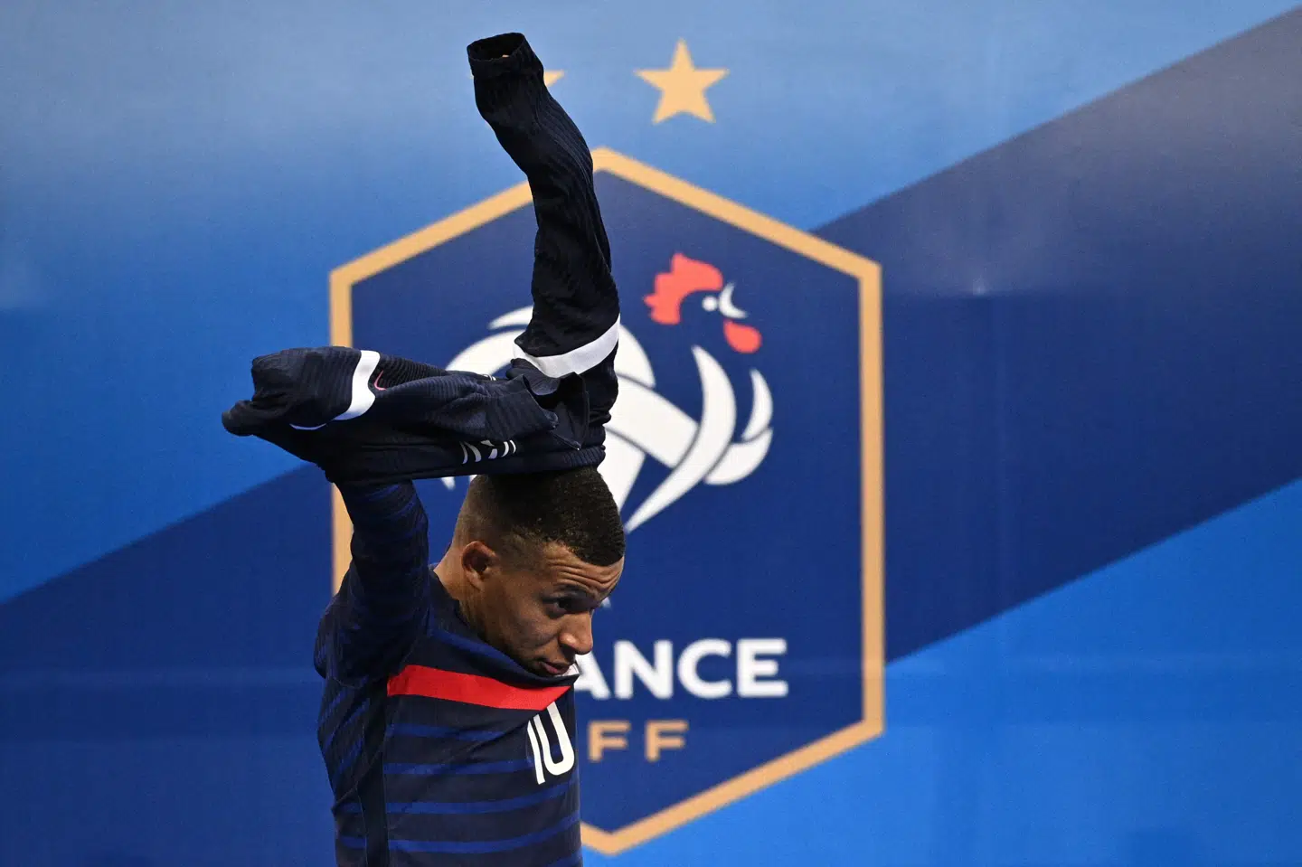 Kampen mod Ukraine vil formentlig hurtigt ryge i glemmebogen for Kylian Mbappé og holdkammeraterne på landsholdet. Anne-Christine Poujoulat/Ritzau Scanpix