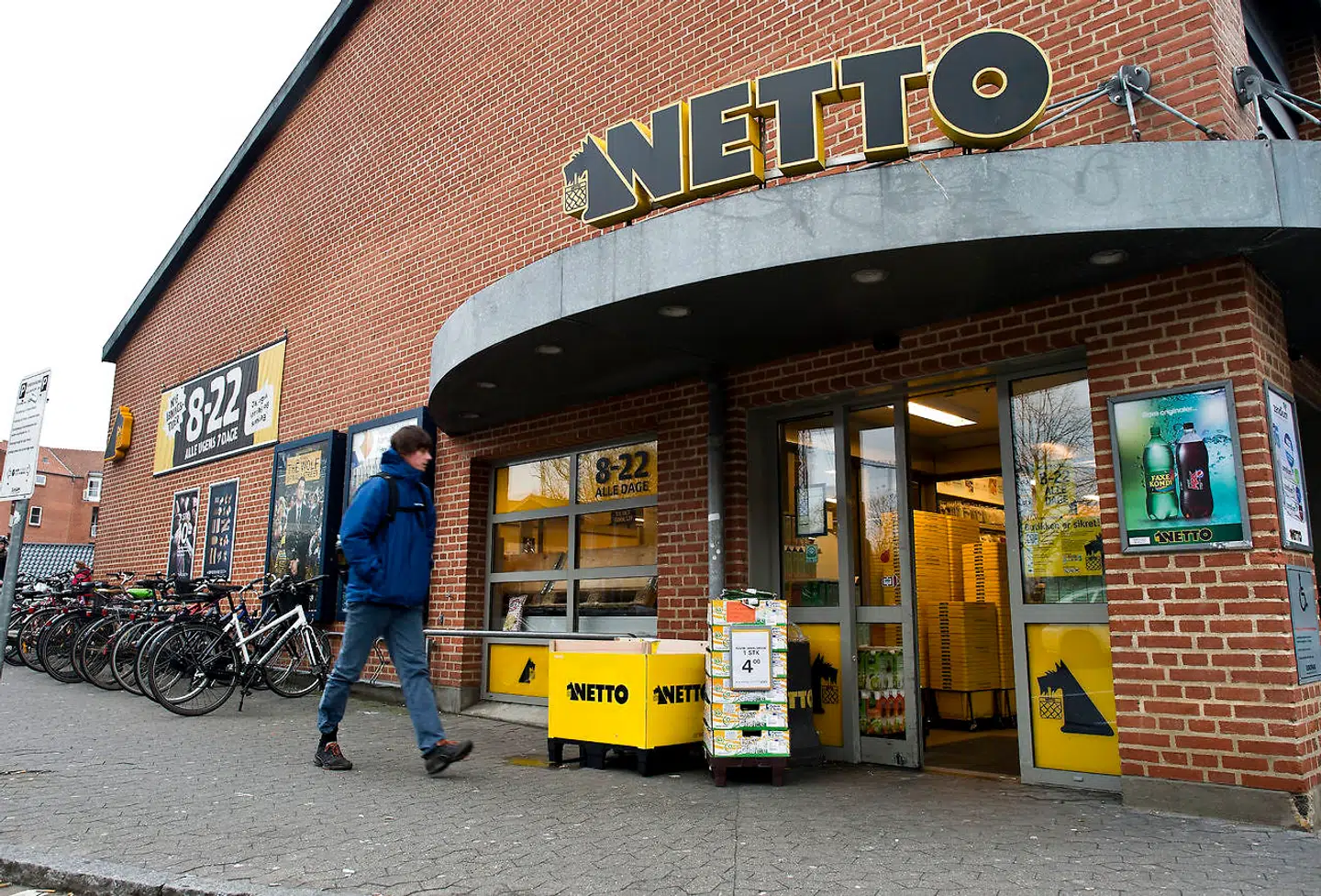 Nye billeder af Dansk Supermarked butikker tirsdag 7. januar 2013. Salling overtager Dansk Supermarked fra Mærsk her Netto i Aarhus centrum.