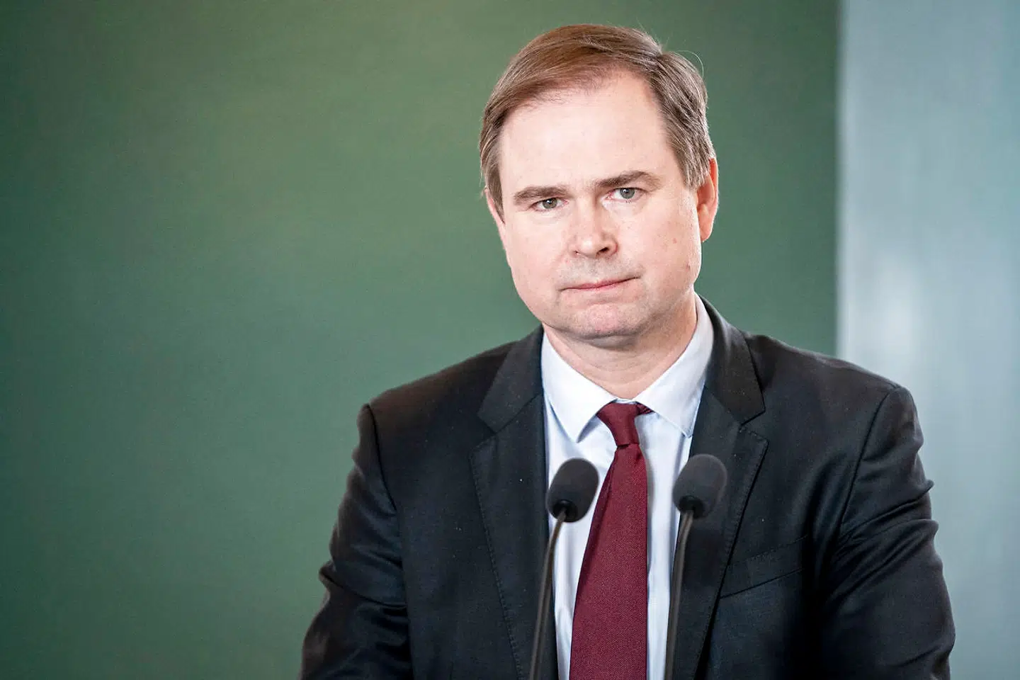 Finansminister Nicolai Wammen under pressemøde om dansk økonomi og udbetaling af feriepenge i Finansministeriet i København onsdag 24. marts 2021. (Foto: Mads Claus Rasmussen/Ritzau Scanpix)