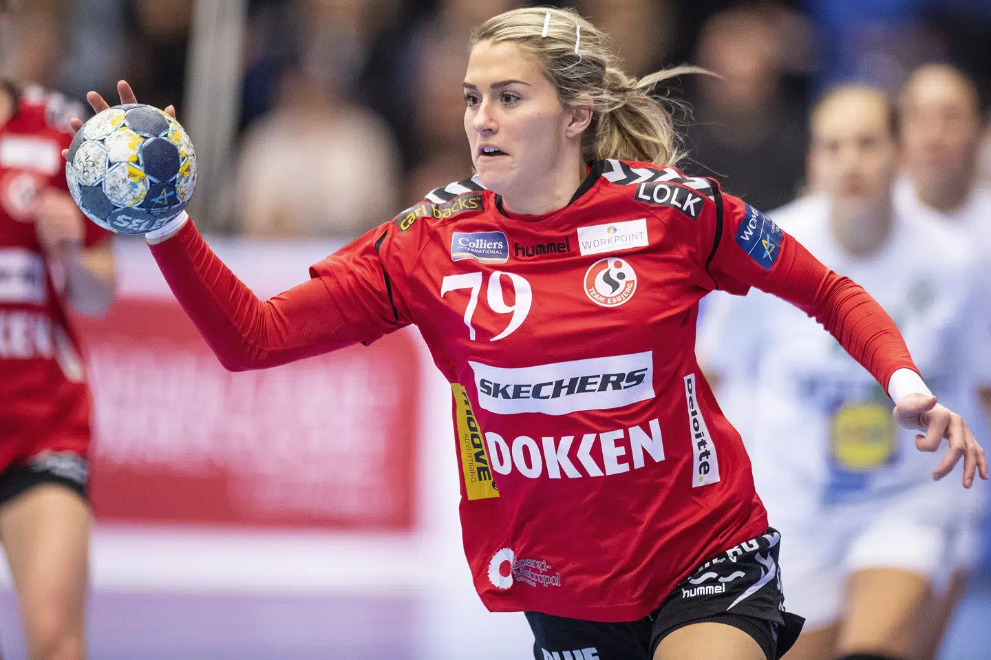 Estavana Polman var en af de største stjerner i kvindernes håndboldliga, før hun blev knæskadet. (Arkivfoto) John Randeris/Ritzau Scanpix