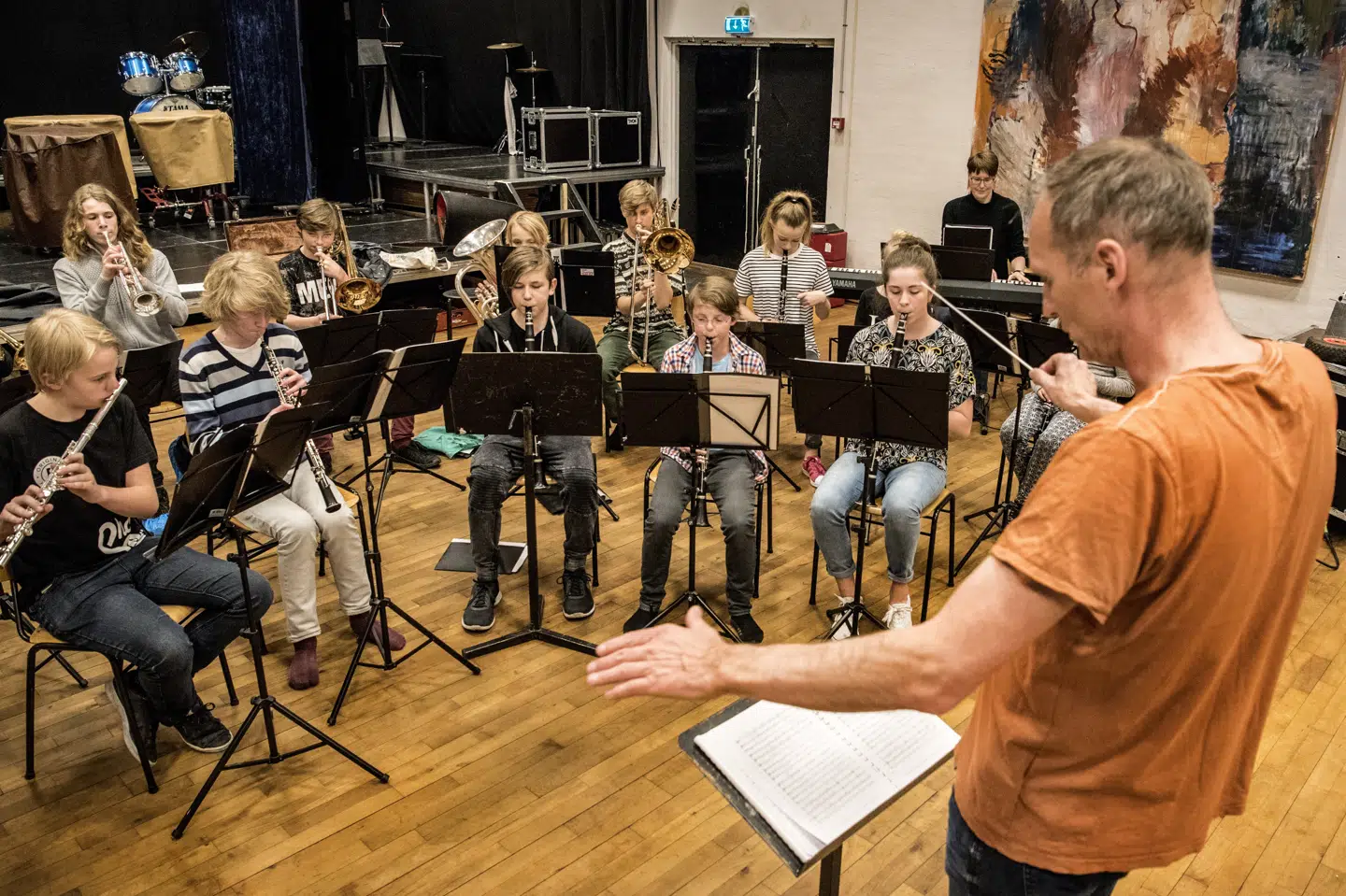 Musik- og kulturskolerne er umiddelbart ikke en del af den politiske plan for genåbningen af Danmark, og det skuffer landsorganisationen for Danske Musik- og Kulturskoler, DMK. (Arkivfoto) Søren Bidstrup/Ritzau Scanpix
