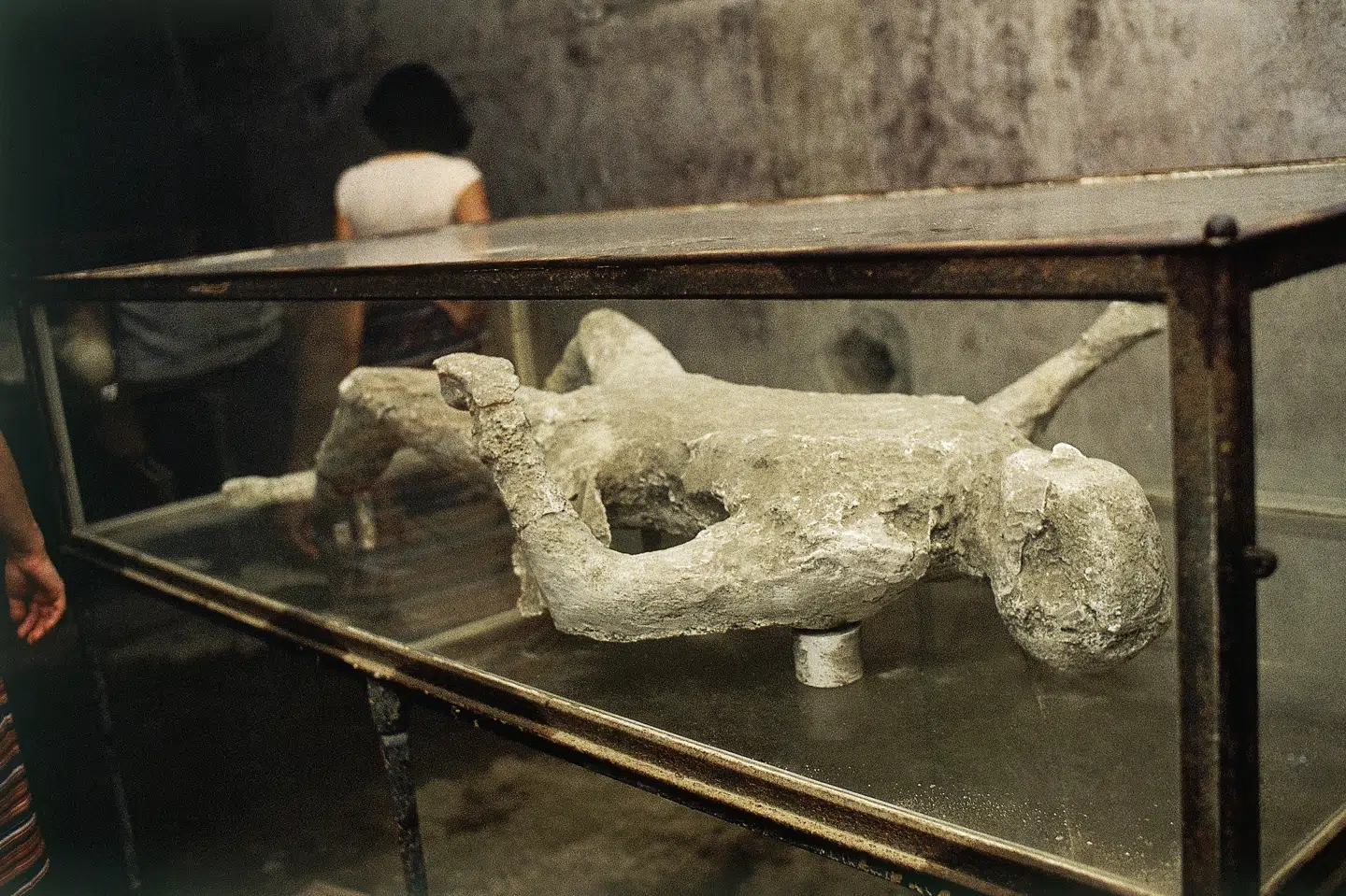 Med særlige teknikker har det efterfølgende været muligt at skabe gipsafstøbninger af ofrene. (Arkivfoto) Unknown/Ritzau Scanpix