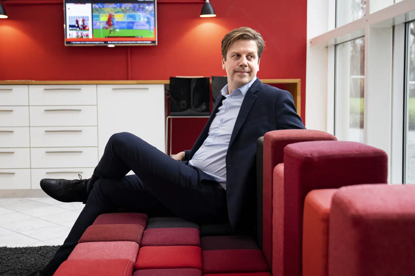 Jakob Jensen, direktør i DBU, forventer stadig, at EM på dansk grund bliver en folkefest med masser af tilskuere på lægterne i Parken til sommer. (Arkivfoto) Ida Guldbæk Arentsen/Ritzau Scanpix