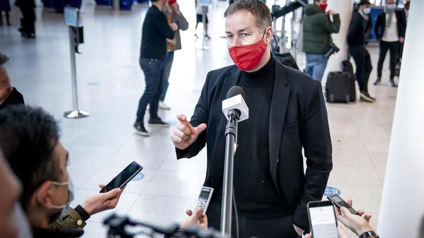 Kasper Hjulmand mødte pressen mandag.