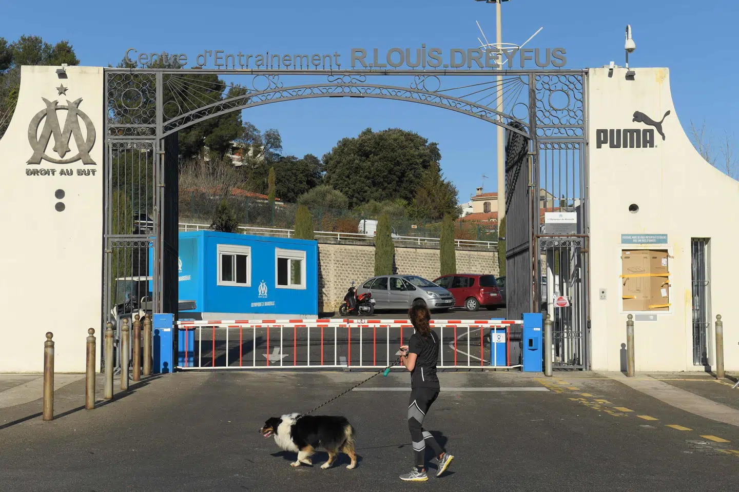 Marseilles træningsanlæg blev 30. januar angrebet af frustrerede tilhængere. (Arkivfoto) Nicolas Tucat/Ritzau Scanpix