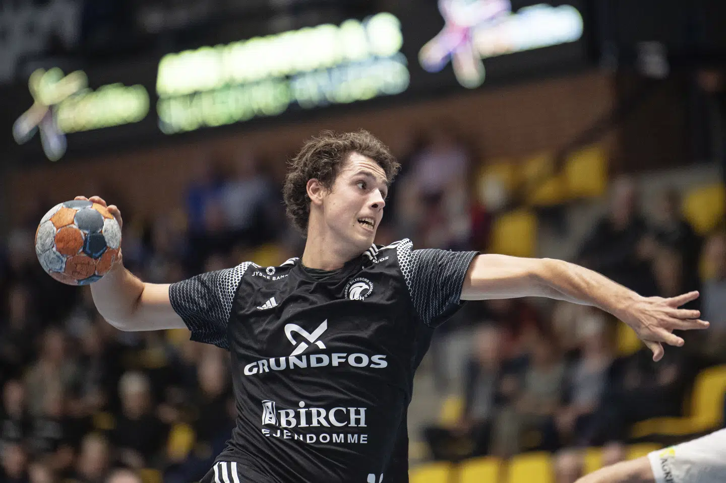 Mads K. Andersen lavede to mål mod Skjern. (Arkivfoto) Bo Amstrup/Ritzau Scanpix