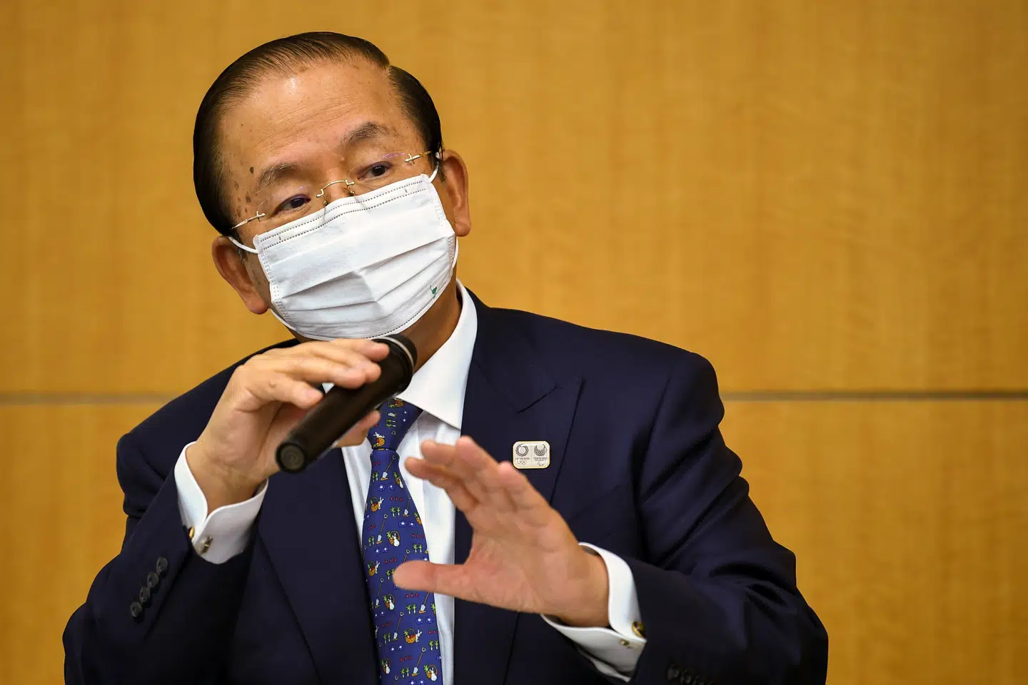 OL-chef Toshiro Muto åbner op for, at udvalgte frivillige fra udlandet kan få adgang til sommerlegene. Men det bliver ikke mange. Pool/Reuters