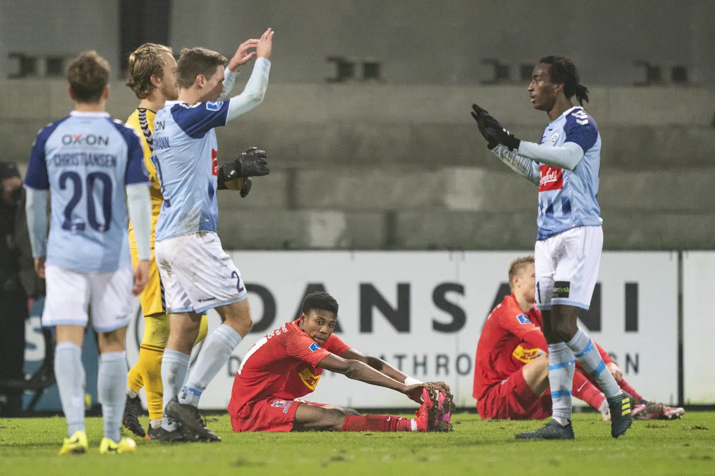 Sønderjyske vandt i december med 2-1 over FC Nordsjælland. Søndag mødes klubberne i Farum, og begge har brug for en sejr i jagten på en plads i top-6 og mesterskabsspillet. Claus Fisker/Ritzau Scanpix