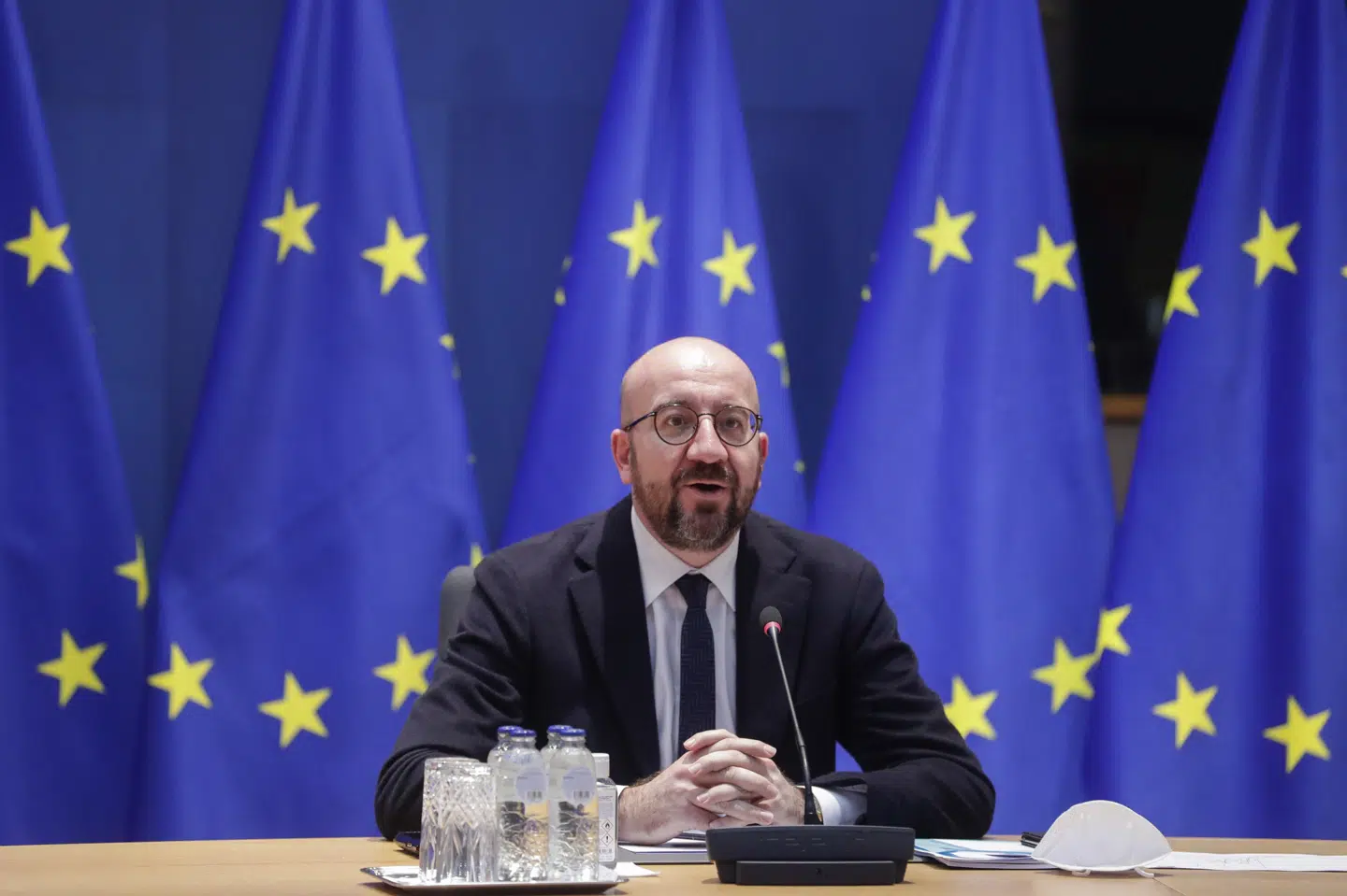 En talsmand for EU-præsident Charles Michel (billedet) skriver på Twitter, at næste uges topmøde afholdes virtuelt. Stephanie Lecocq/Ritzau Scanpix