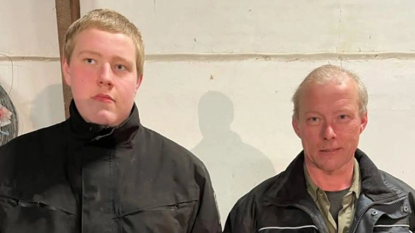 Steen og sønnen Peter fik sammen ram på rotten.