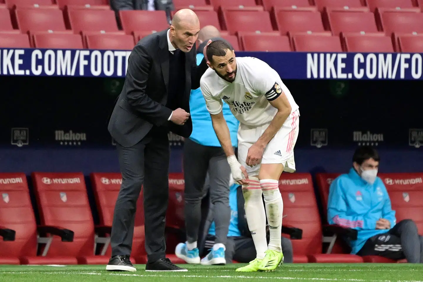 Real Madrid-træner Zinedine Zidane har grund til at være glad for Karim Benzema, som gang på gang har reddet holdet de seneste sæsoner. Javier Soriano/Ritzau Scanpix