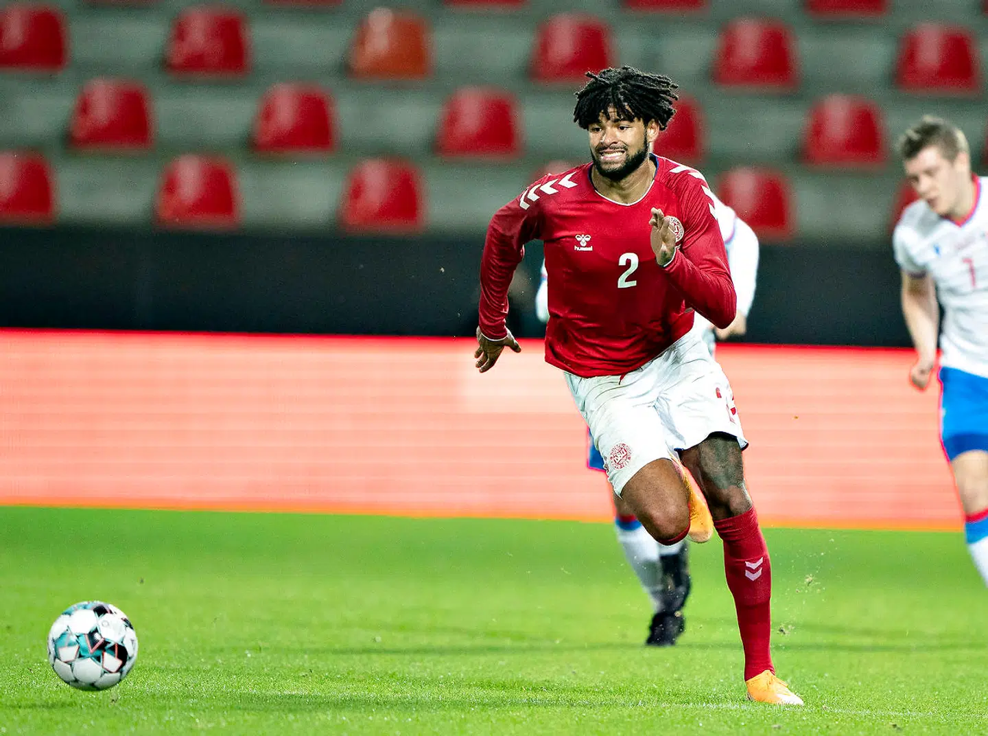 Danmarks Philip Billing i venskabslandskampen Danmark mod Færøerne på MCH Arena i Herning , 7. oktober 2020.. (Foto: Henning Bagger/Ritzau Scanpix)