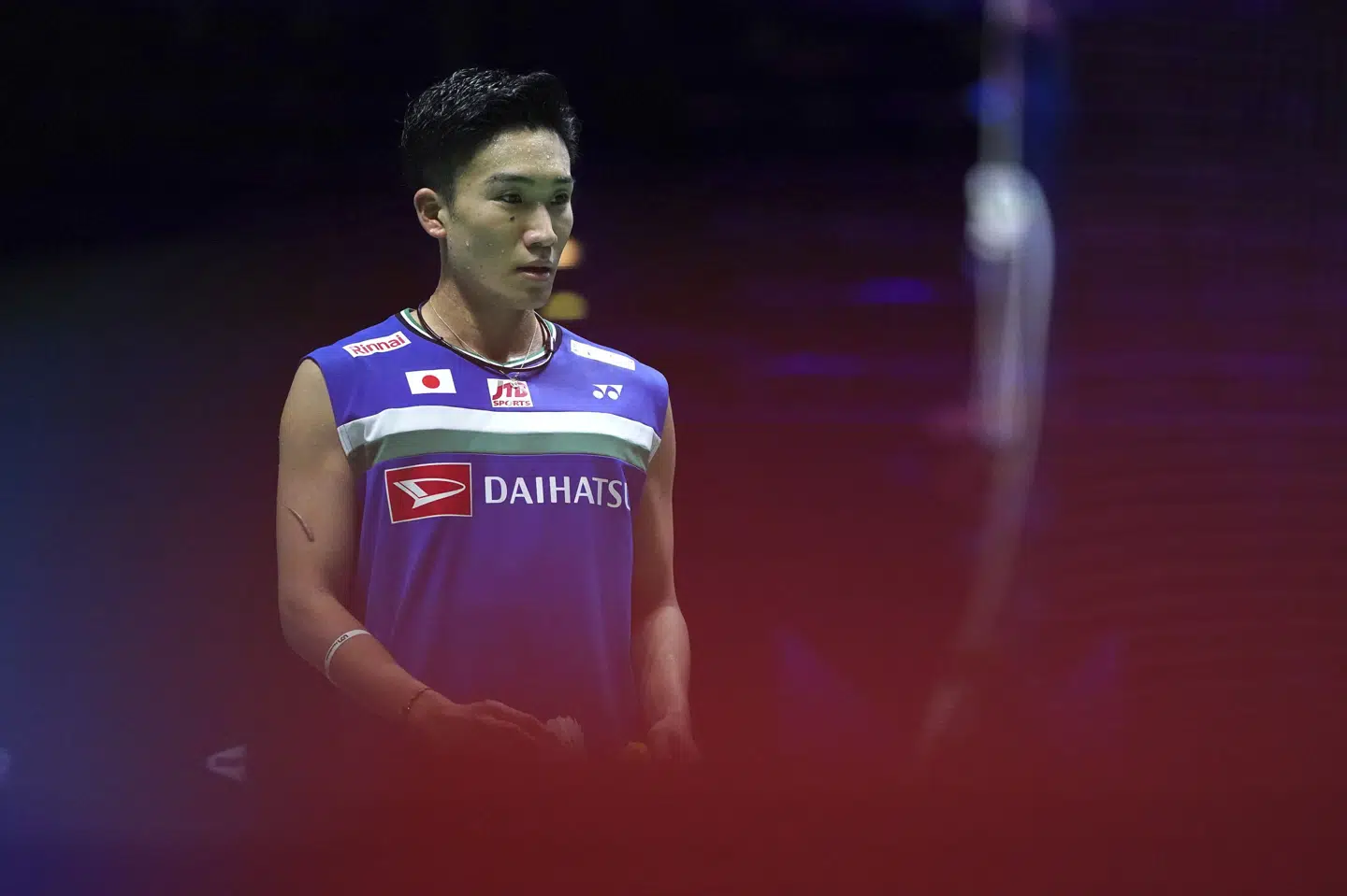 Kento Momota tabte fredag sin kvartfinale i All England. Dermed kommer han ikke til at stå over for enten Anders Antonsen eller Viktor Axelsen i søndagens finale. Zac Goodwin/Ritzau Scanpix