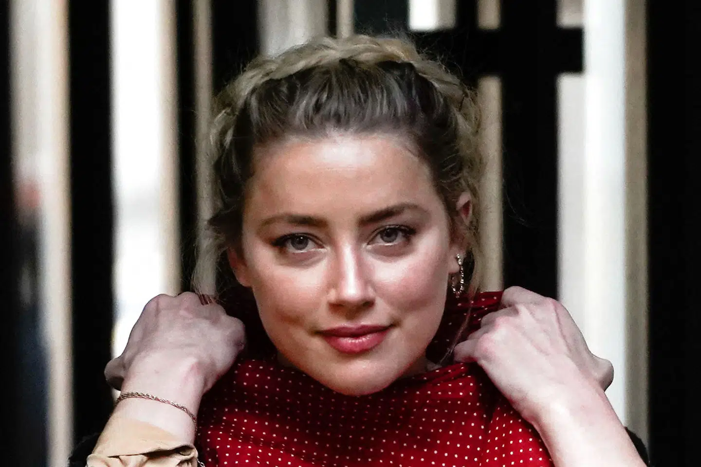 (FILES) In this file photo taken on July 22, 2020 US actress Amber Heard arrives to give evidence at the libel trial by her former husband US actor Johnny Depp against News Group Newspapers (NGN), at the High Court in London, on July 22, 2020. - Hollywood star Johnny Depp on November 2, 2020 lost his libel lawsuit against British newspaper The Sun for branding him a "wife-beater" in a case that laid bare his chaotic lifestyle. Judge Andrew Nicol dismissed the 57-year-old's claim saying the newspaper group's article had been proven to be "substantially true", adding "the claimant has not succeeded in his action for libel". (Photo by Niklas HALLE'N / AFP)