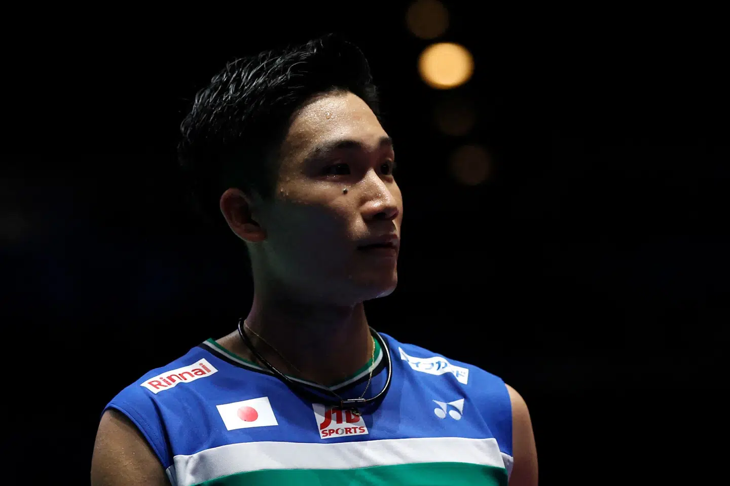 Kento Momota er færdig i All England. Adrian Dennis/Ritzau Scanpix