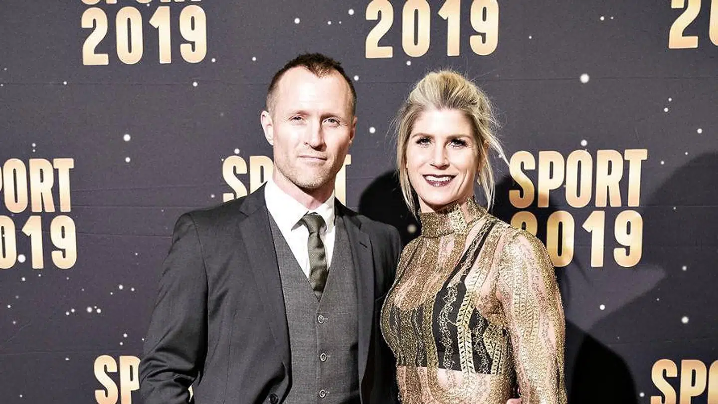 Klavs Bruun Jørgensen og fru Rikke Hørlykke ses her ved den røde løber før DRs Sport 2019 Show i Jyske Bank Boxen i Herning. De har været gift, siden hun var 23 år.