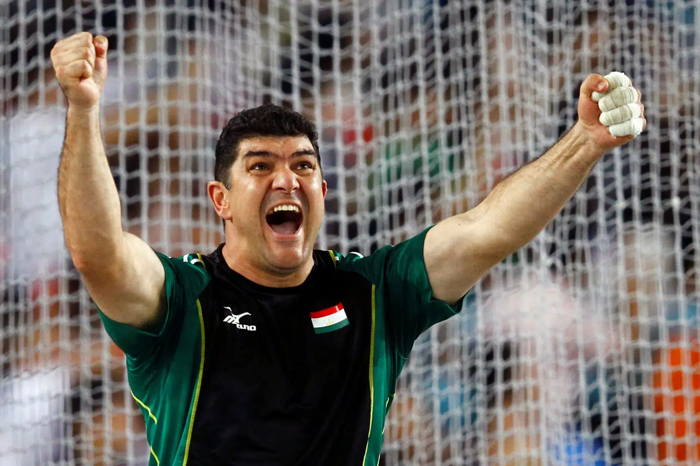 Det er en test fra VM i 2011, hvor billedet er fra, som har fældet Dilshod Nazarov. (arkivfoto) Kai Pfaffenbach/Reuters