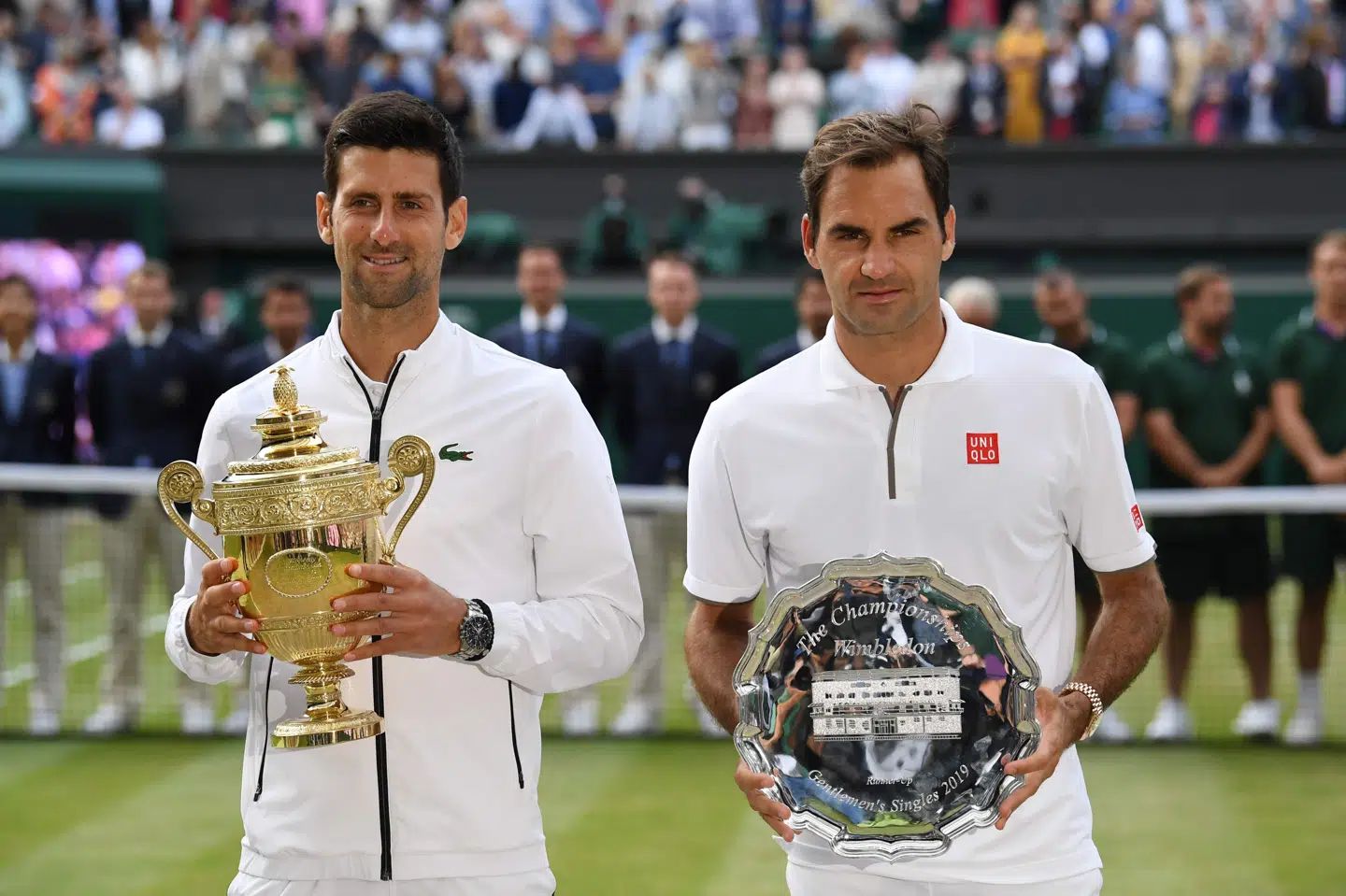 Novak Djokovic slog Roger Federer i den seneste Wilbledon-finale i 2019. Ben Stansall/Ritzau Scanpix