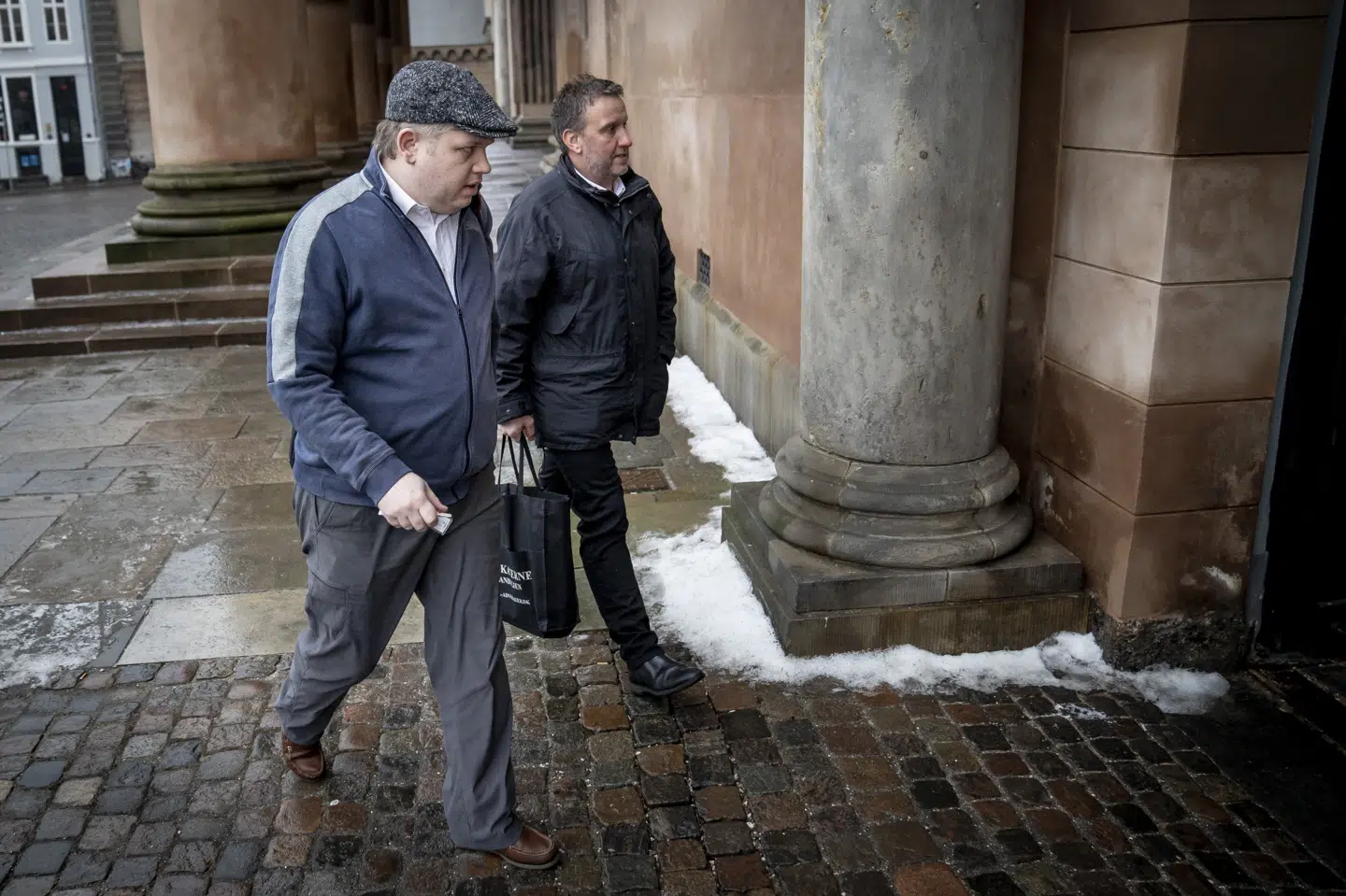 Rasmus Paludan ankom i februar til Københavns Byret, hvor han og Mimi Jakobsens injuriesag blev behandlet. Torsdag er afgørelsen faldet. Begge er dømt til at betale dagbøder i injuriesagen. (Arkivfoto) Mads Claus Rasmussen/Ritzau Scanpix