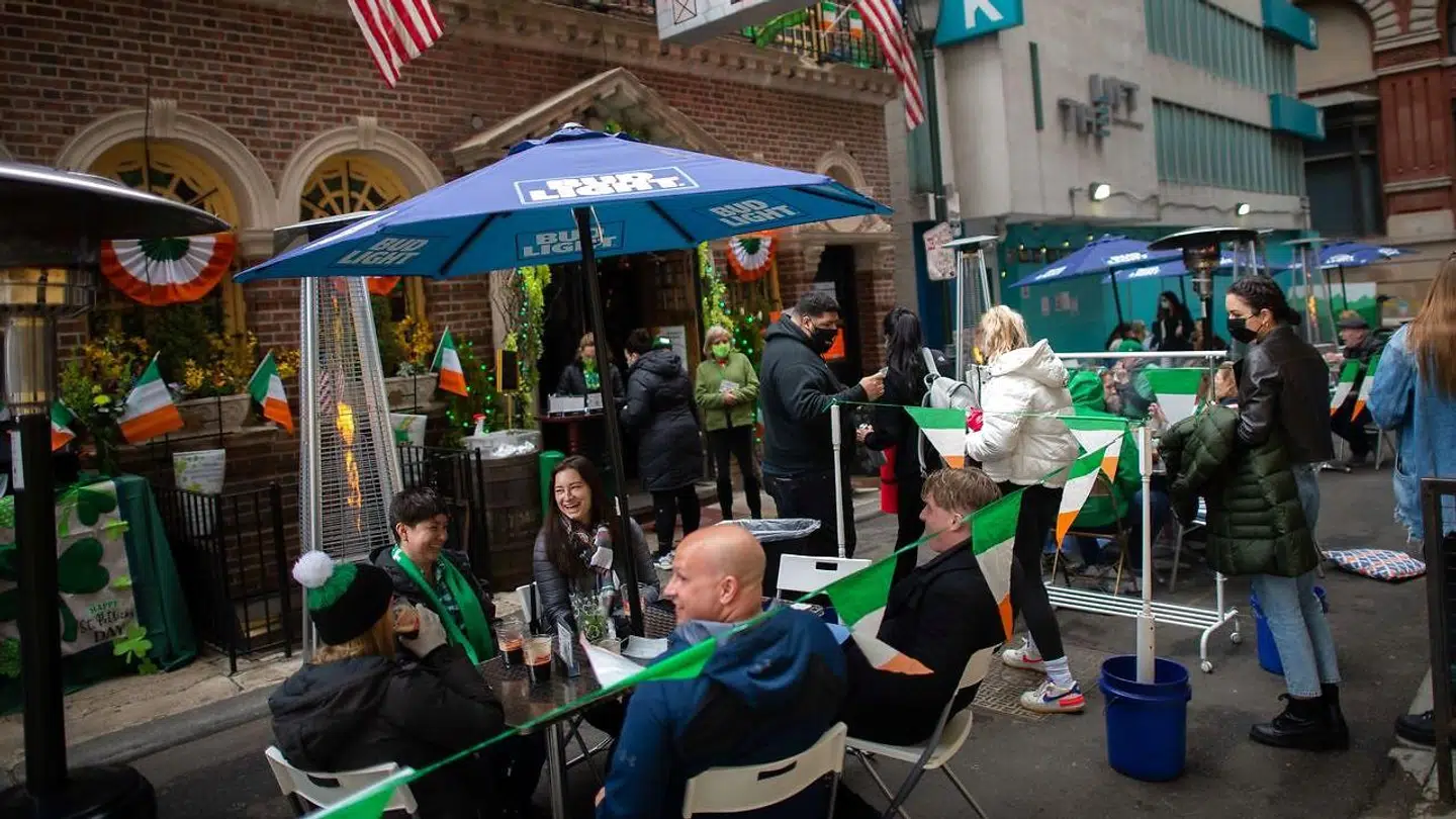 Fejring af St. Patricks Day i Philadelphia, Pennsylvania.