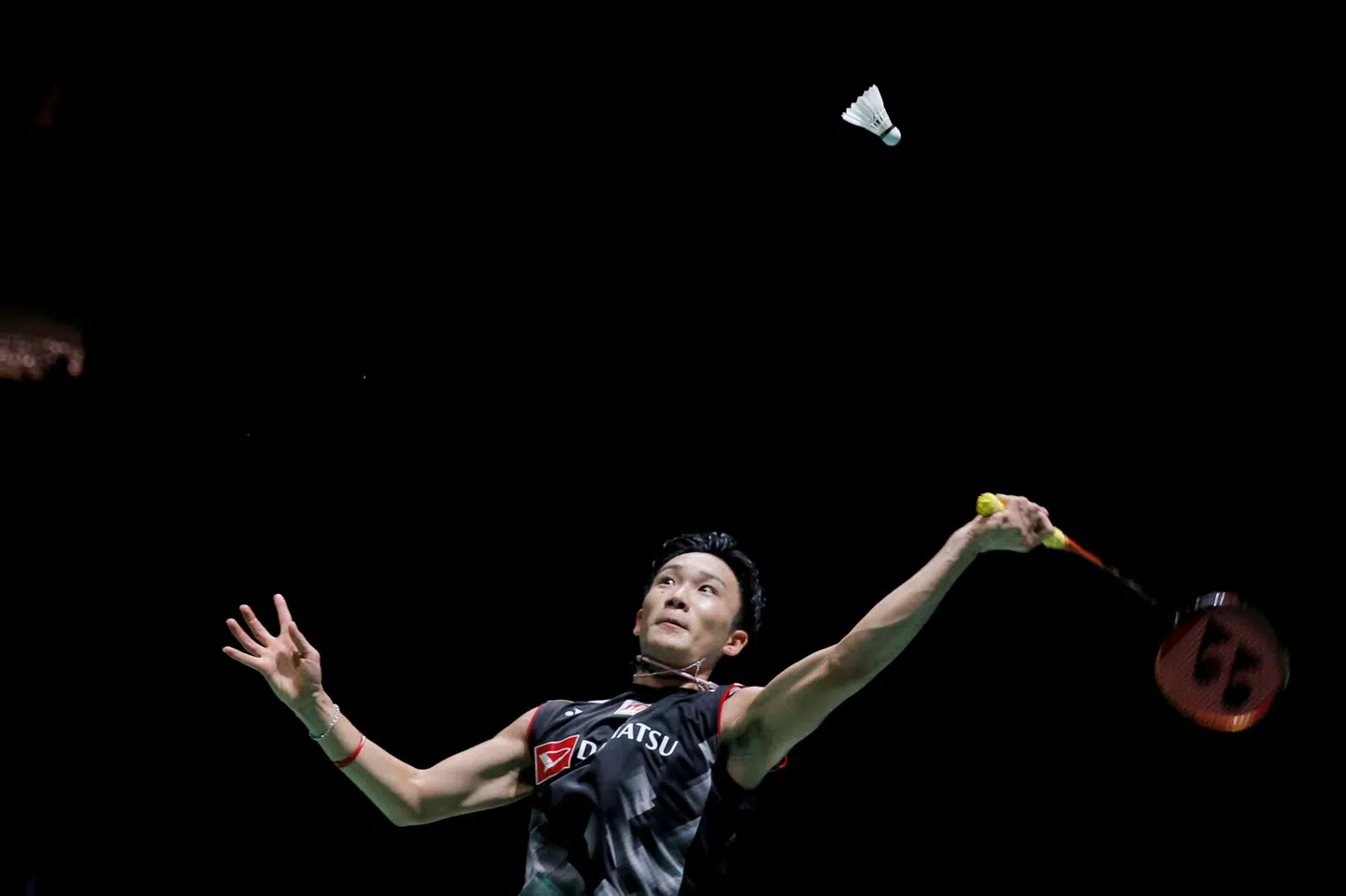 Kento Momota slog Kashyap Parupalli i to sæt. (arkivfoto) Vincent Kessler/Reuters