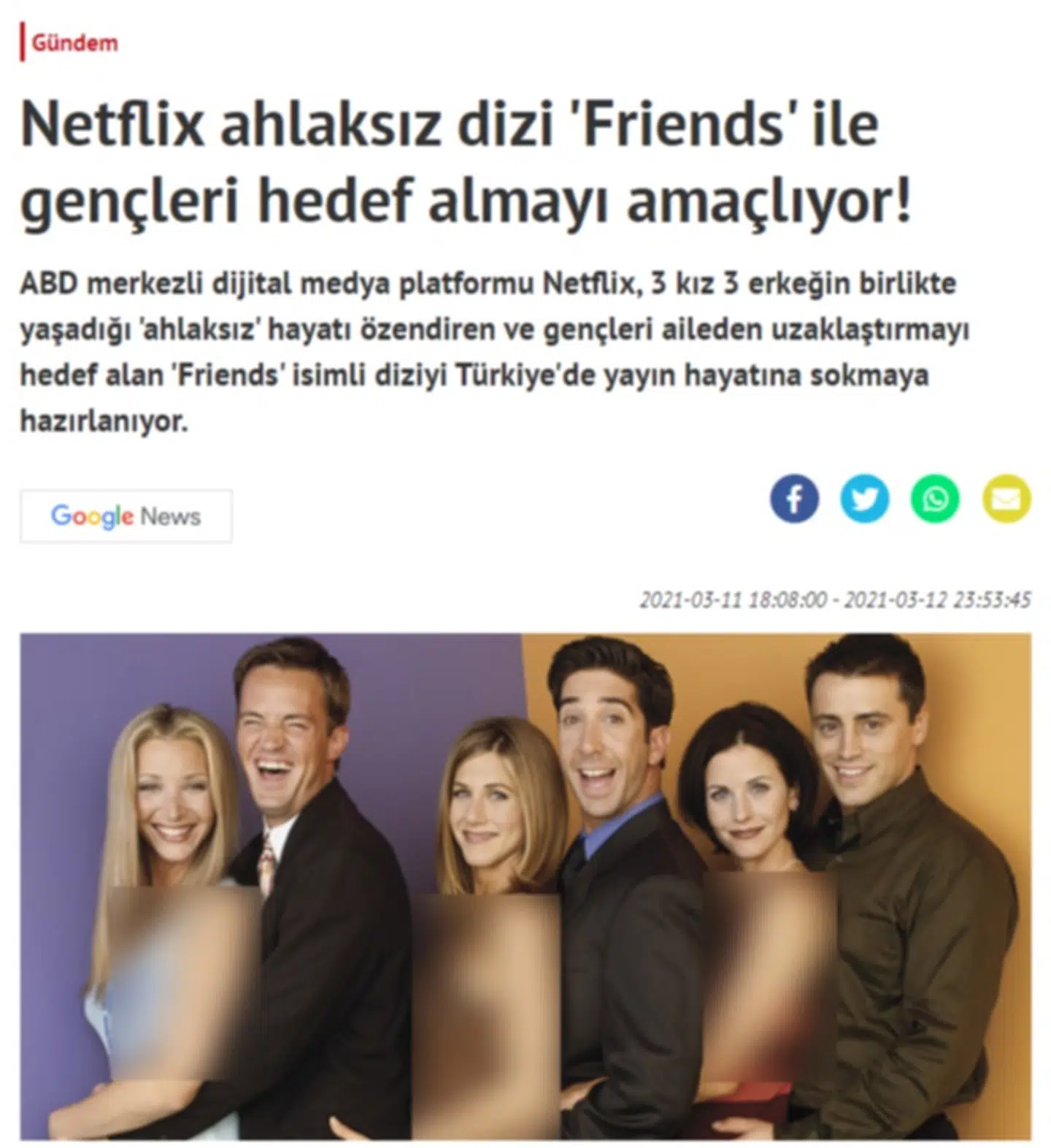 Sådan ser avisartiklen ud.