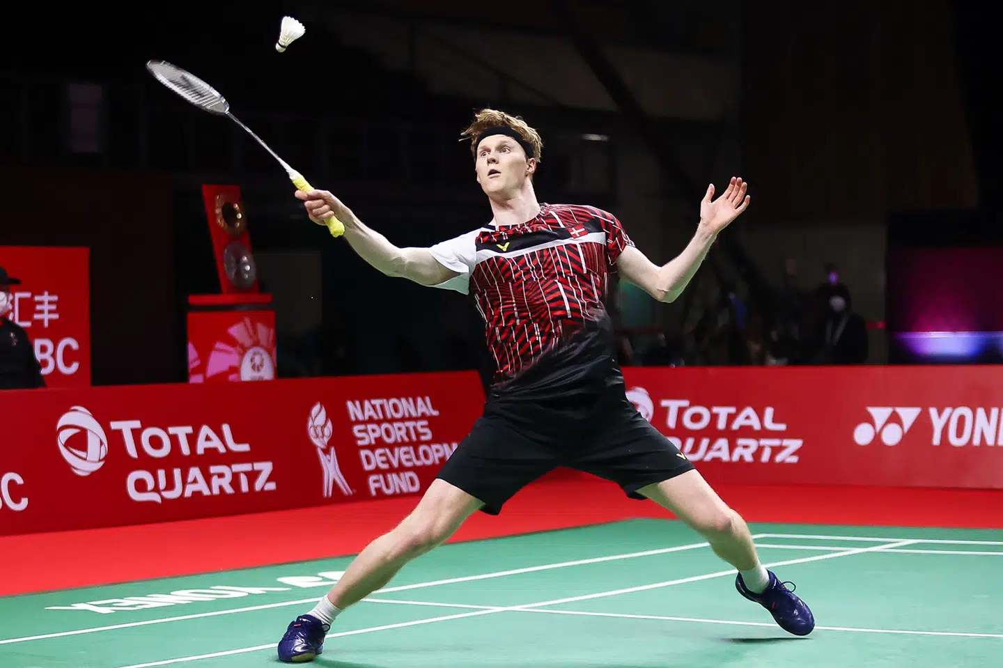 Anders Antonsen møder franske Brice Leverdez i første runde af All England. Handout/Ritzau Scanpix