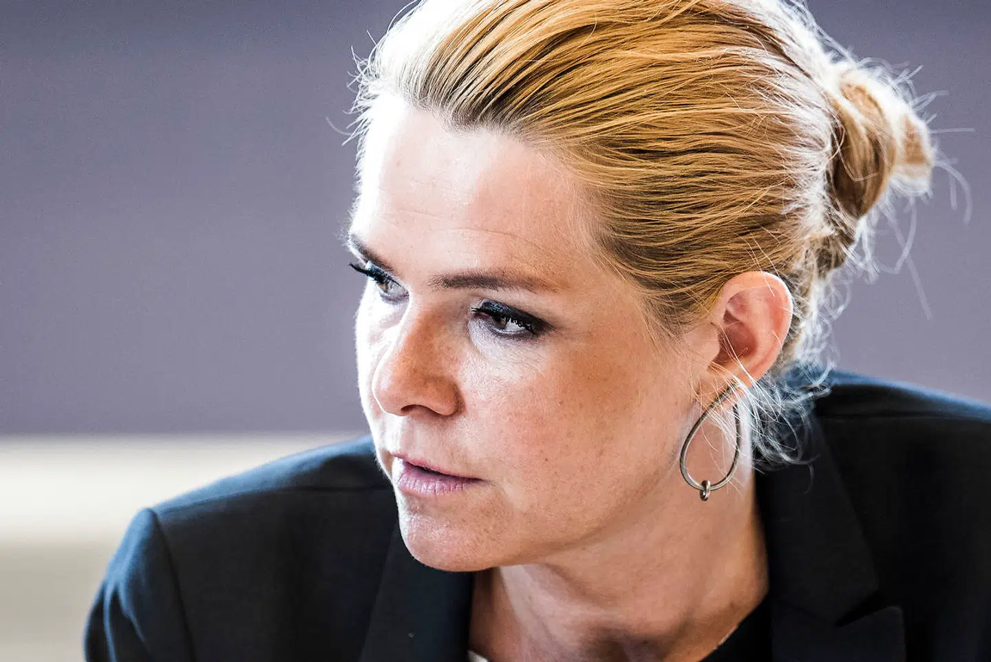 (ARKIV) Daværende udlændinge- og integrationsminister Inger Støjberg (V) i åbent samråd i Folketingets Udlændinge- og Integrationsudvalg, fredag den 23. juni 2017. Efter måneder med uro mellem Inger Støjberg og den nuværende V-partiledelse smækker hun med døren og forlader partiet for at blive løsgænger i Folketinget. Det skriver Ritzau, torsdag den 4. februar 2021.. (Foto: Ida Marie Odgaard/Ritzau Scanpix)