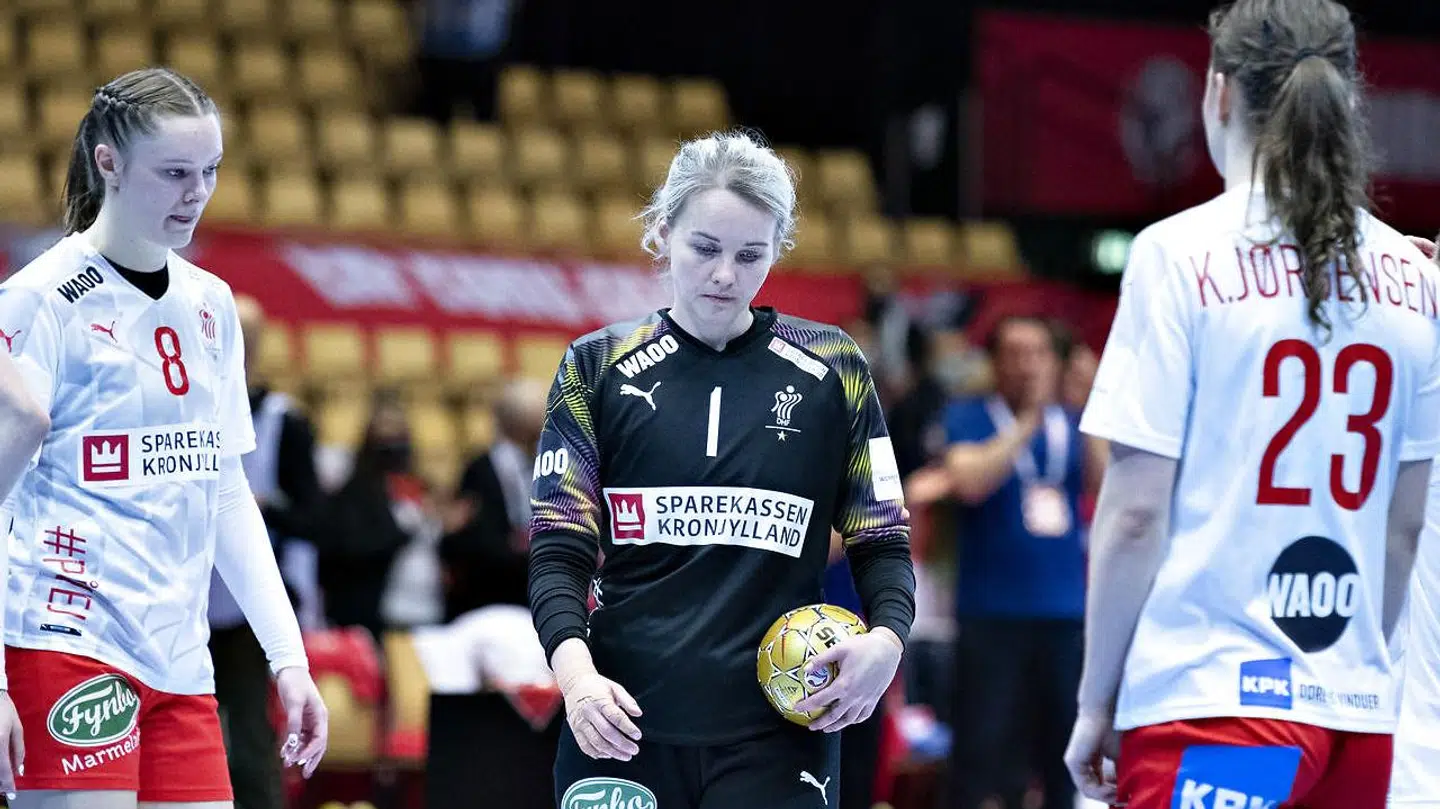 Skuffelsen stod malet i ansigtet på Sandra Toft og resten af landsholdet, da det 'kun' blev til en fjerdeplads.