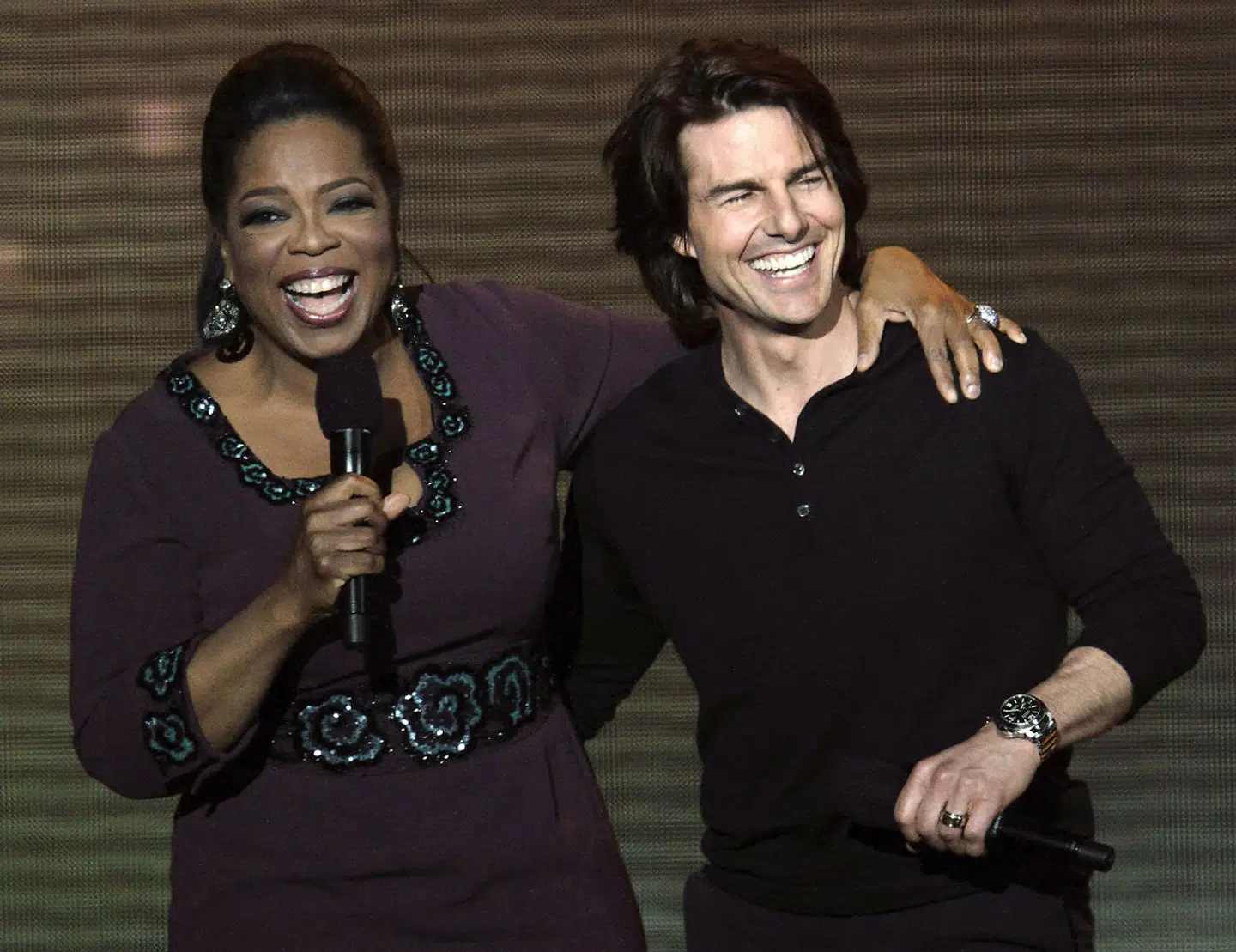 Oprah Winfrey og Tom Cruise 2011.