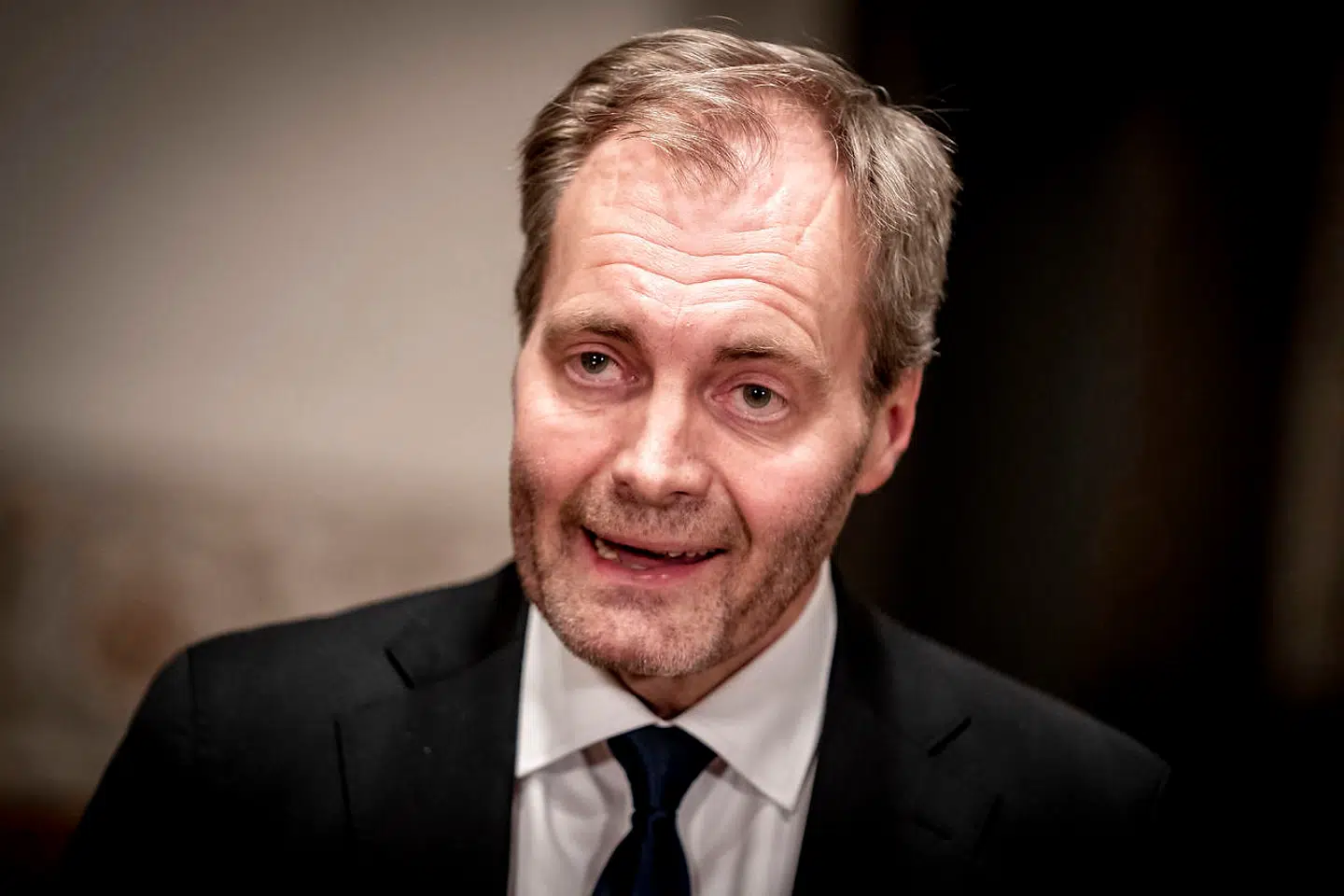 Peter Skaarup (DF) efter møde i Underudvalget under Udvalget for Forretningsordenen i Landstingssalen på Christiansborg 20. januar 2021. Fortsættelse af underudvalgets politiske drøftelser om opfølgning på Instrukskommissionens beretning. (Foto: Mads Claus Rasmussen/Ritzau Scanpix)