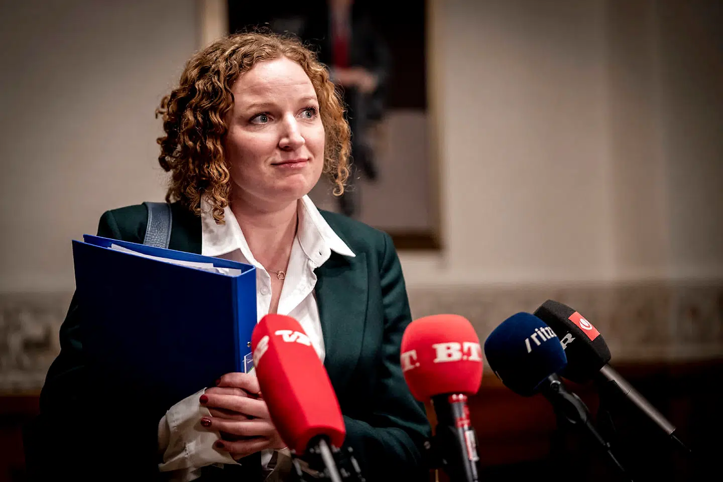 Rosa Lund (EL) efter møde i Underudvalget under Udvalget for Forretningsordenen i Landstingssalen på Christiansborg 20. januar 2021. Fortsættelse af underudvalgets politiske drøftelser om opfølgning på Instrukskommissionens beretning. (Foto: Mads Claus Rasmussen/Ritzau Scanpix)