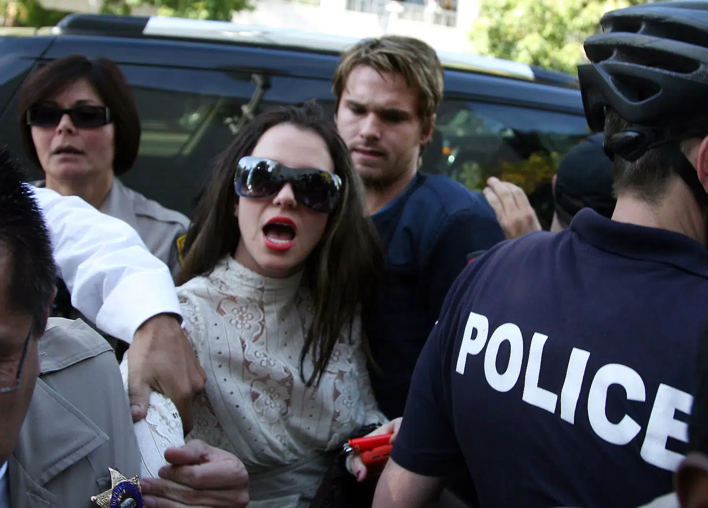 Britney Spears efter nervesammenbruddet i 2008.