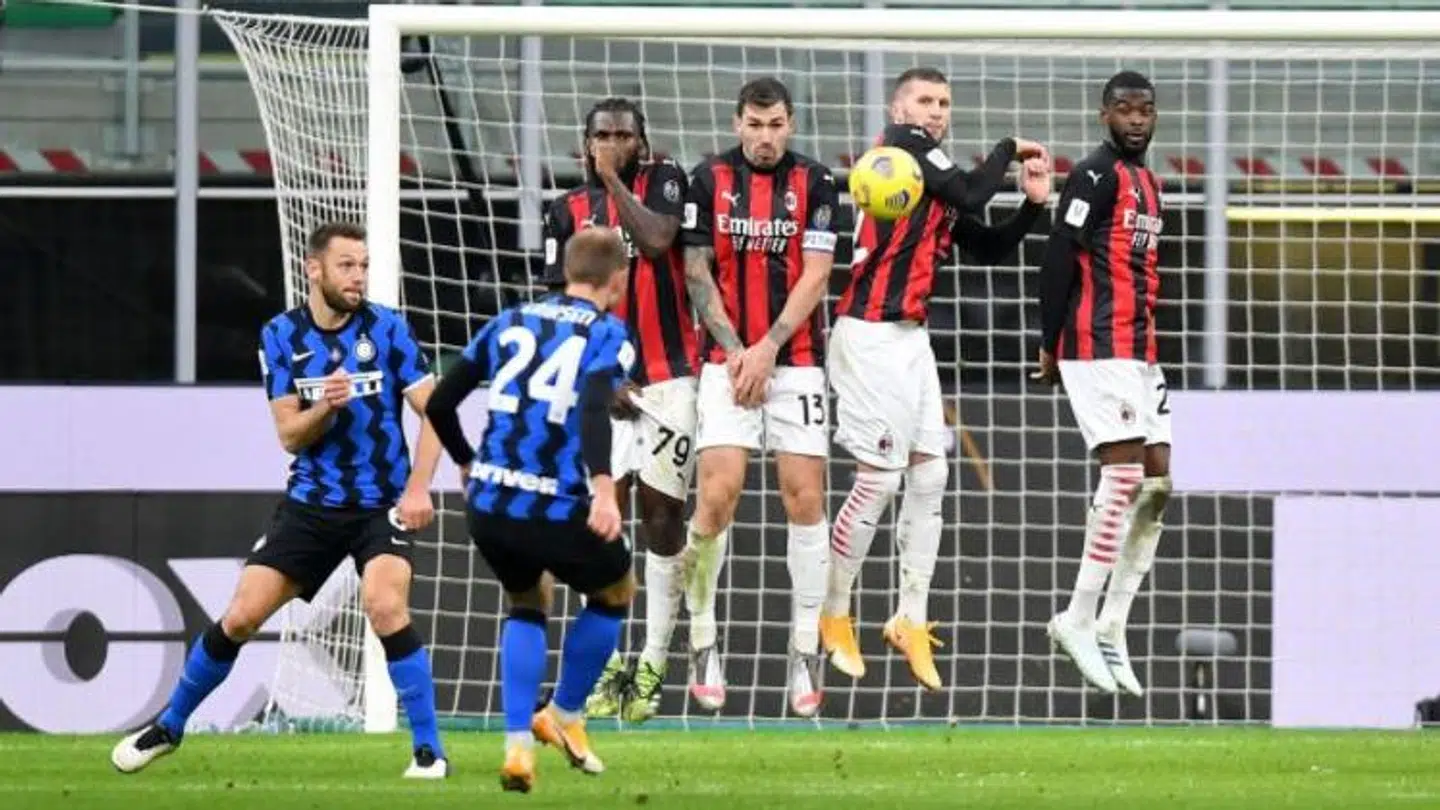 Frisparksmålet mod ærkerivalen AC Milan, der blev vendepunktet for Christian Eriksens ophold i Inter. Foto: Daniele Mascolo/Reuters