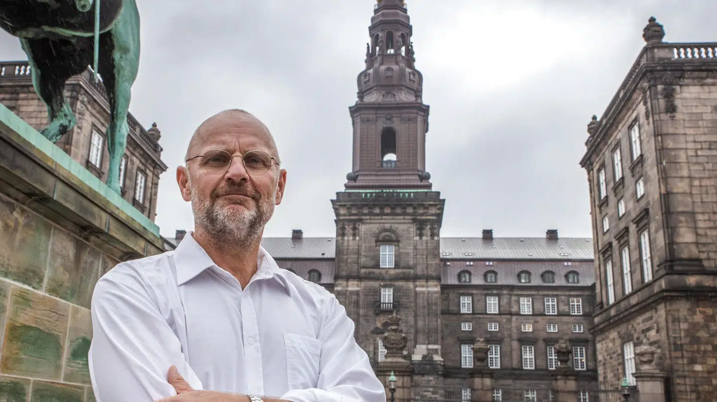 Portræt af politisk redaktør på B.T. Henrik Qvortrup ved Christiansborg, oktober 2020.