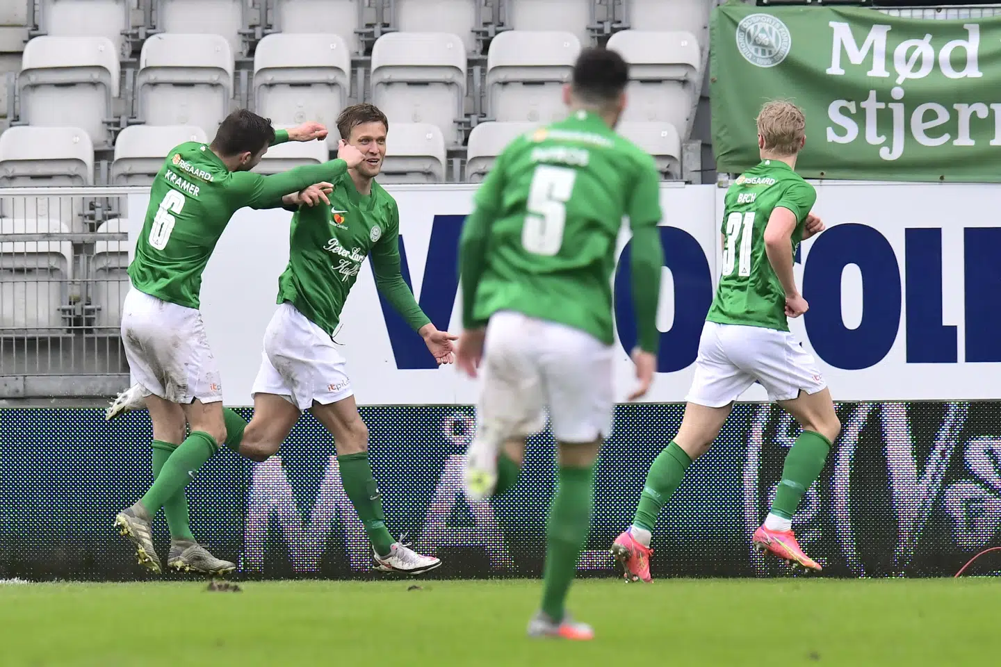 Viborg vandt med 2-0 over Esbjerg i 1. division lørdag. Bo Amstrup/Ritzau Scanpix