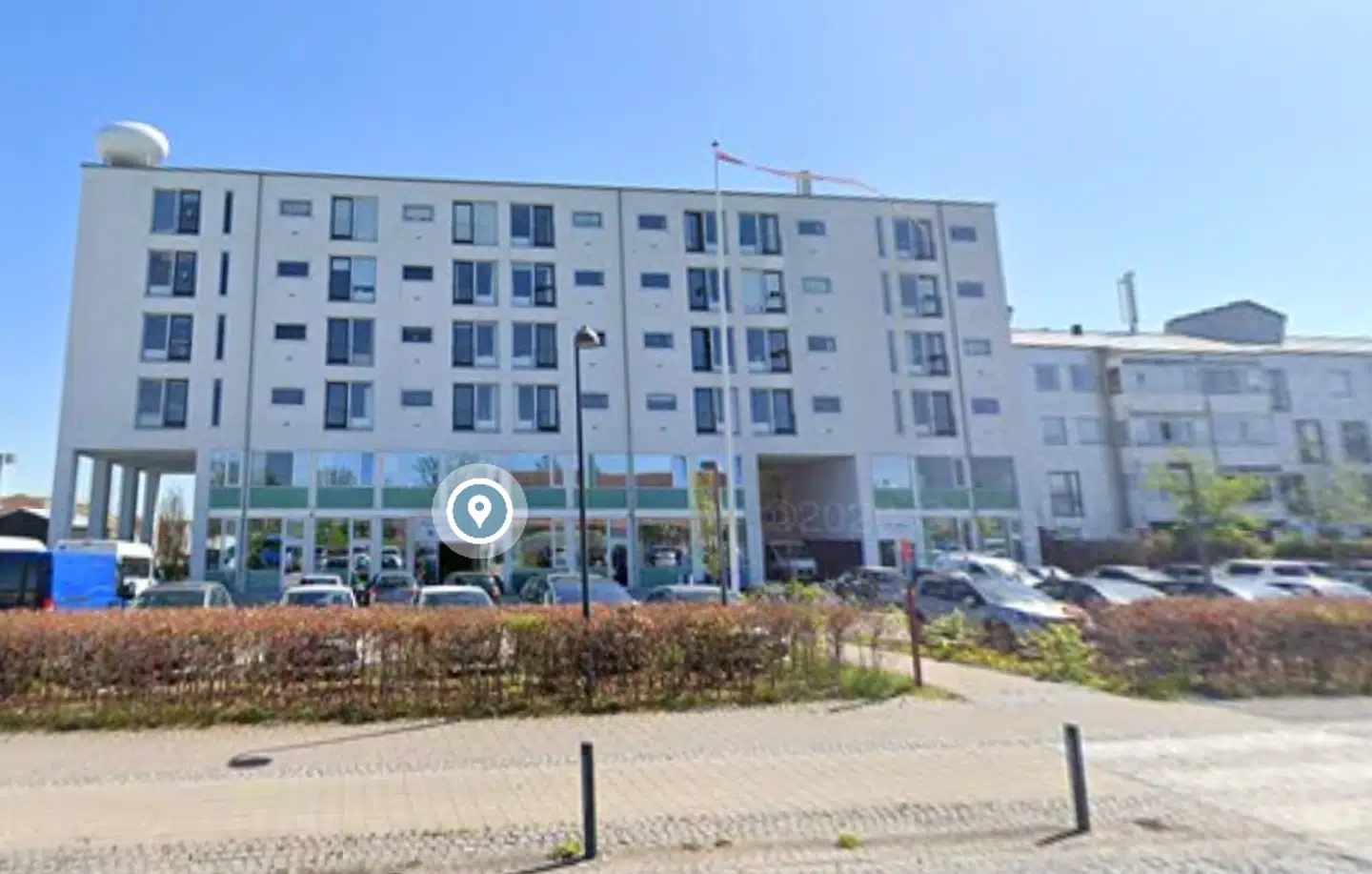 Det var her i Egedalsvænge-bebyggelsen i Kokkedal, at testambassadørerne fra Styrelsen for Patientsikkerhed blev chikaneret, da de delte flyers ud for at opfordre til corona-testning.