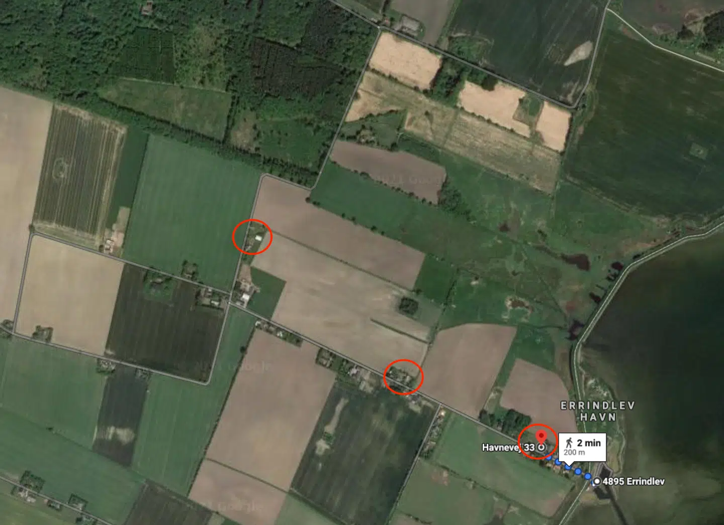 Inden for en distance på bare en kilometer er tre huse i Erridlev på Lolland enten solgt, ved at blive solgt eller har interesserede købere fra københavnsområdet.