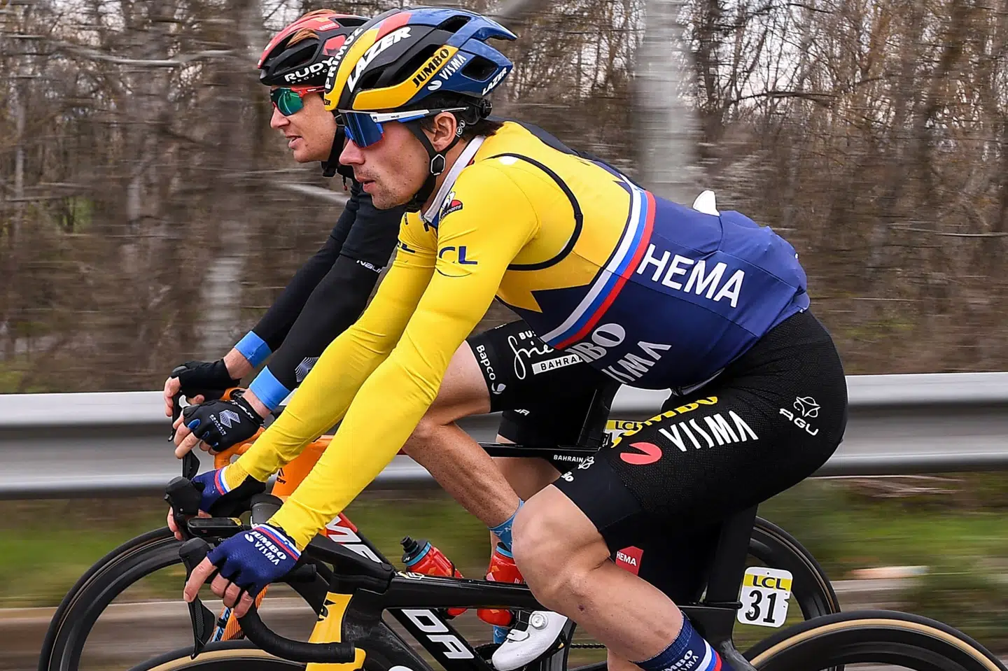 Primoz Roglic fører Paris-Nice efter sin imponerende kørsel onsdag. Anne-Christine Poujoulat/Ritzau Scanpix