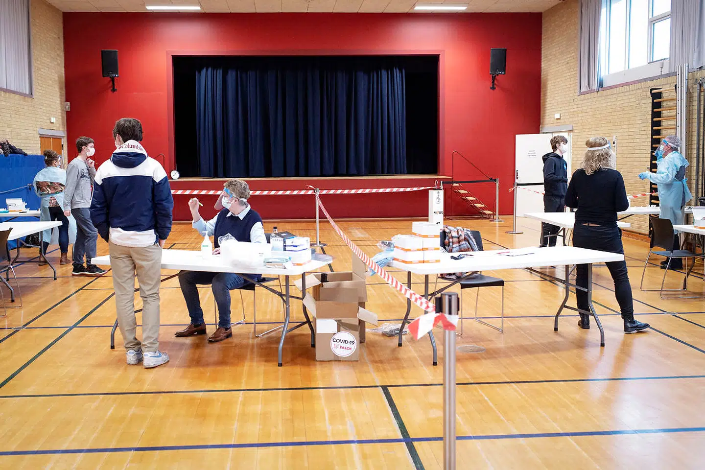 Der testes på livet løs blandt de ældste elever på Dueholmsskolen i Nykøbing Mors.